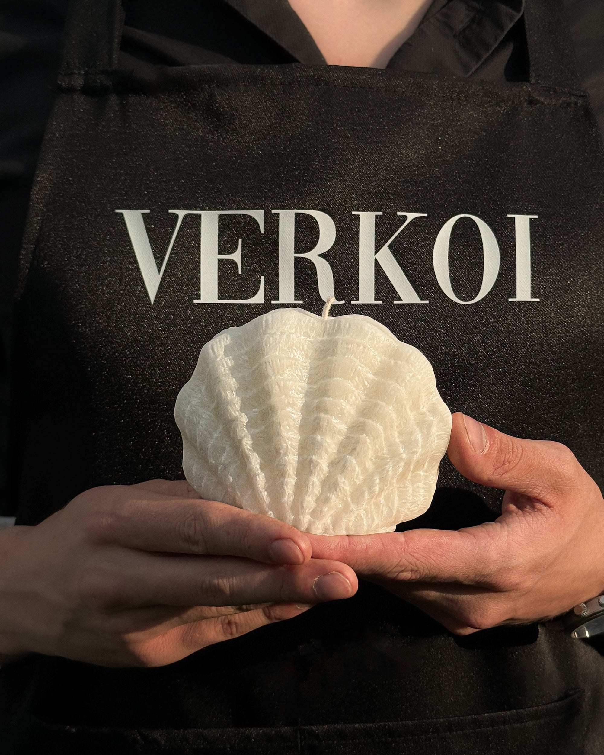 Świeca z wosku palmowego Shell 185 g