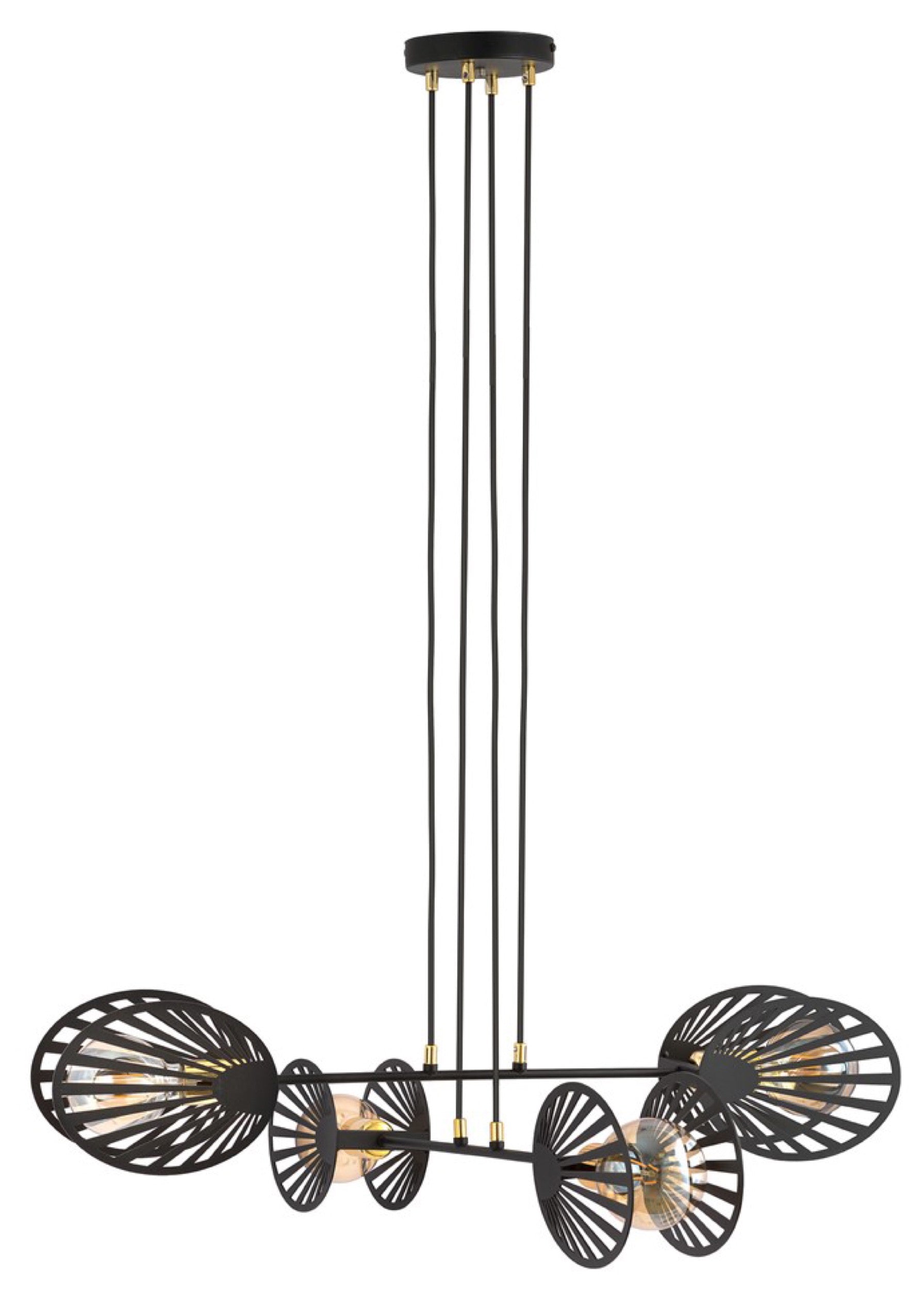 Lampa sufitowa Playa x4 czarna