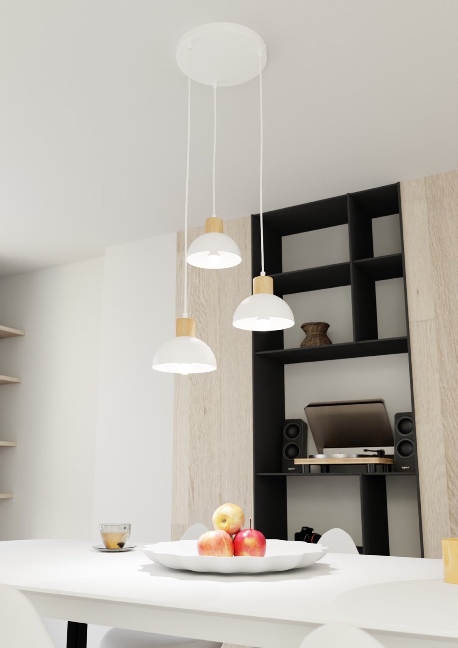 Lampa sufitowa Seco II x3 biała
