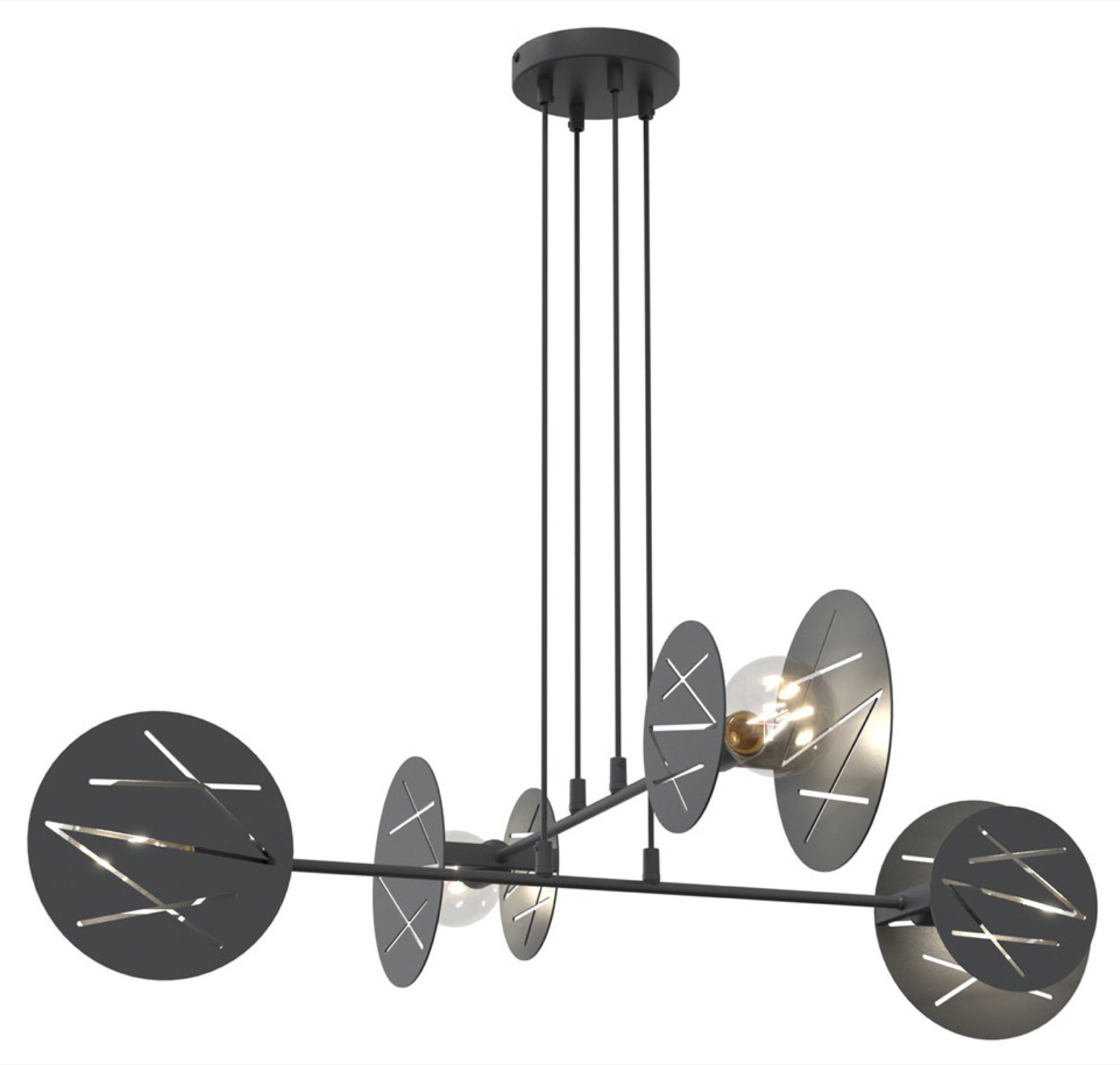 Lampa sufitowa Xotic x4 czarna