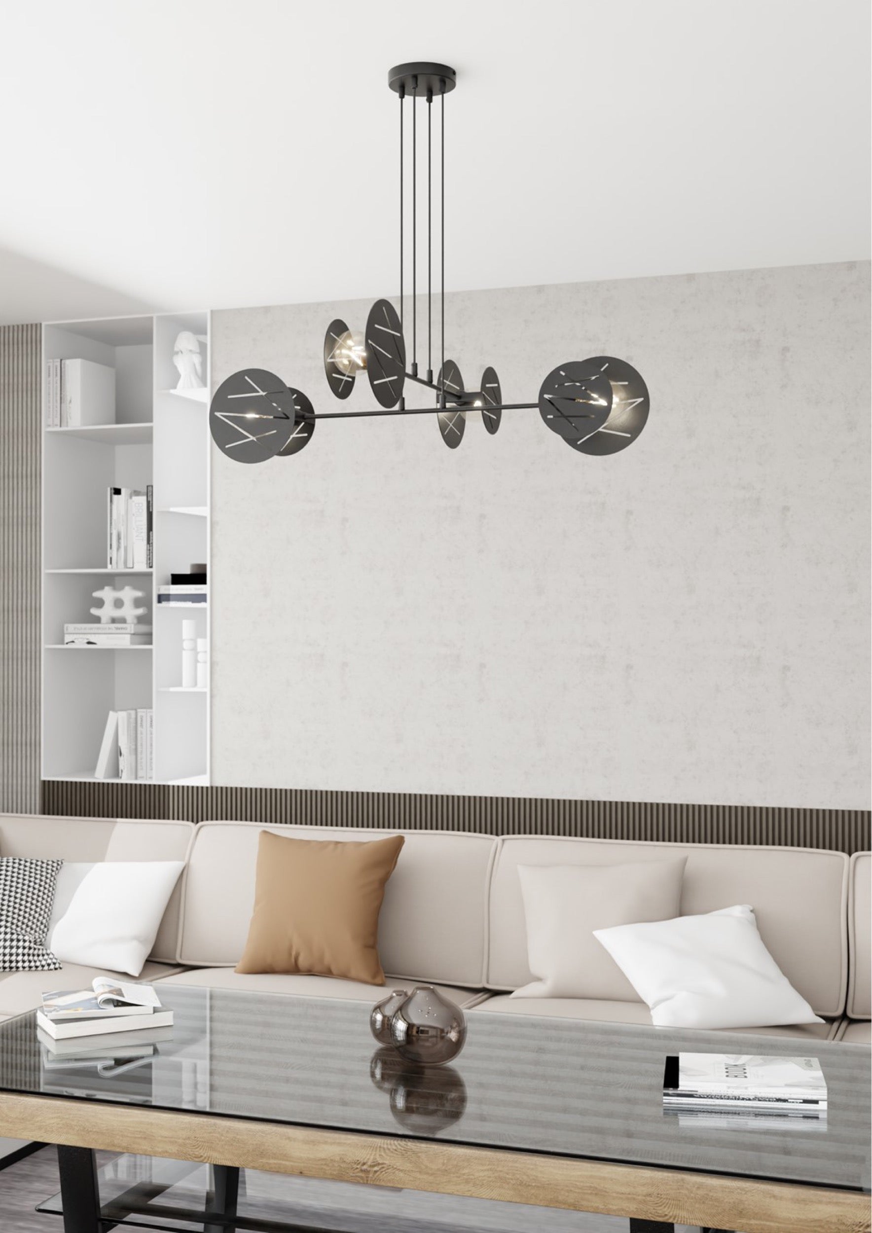 Lampa sufitowa Xotic x4 czarna