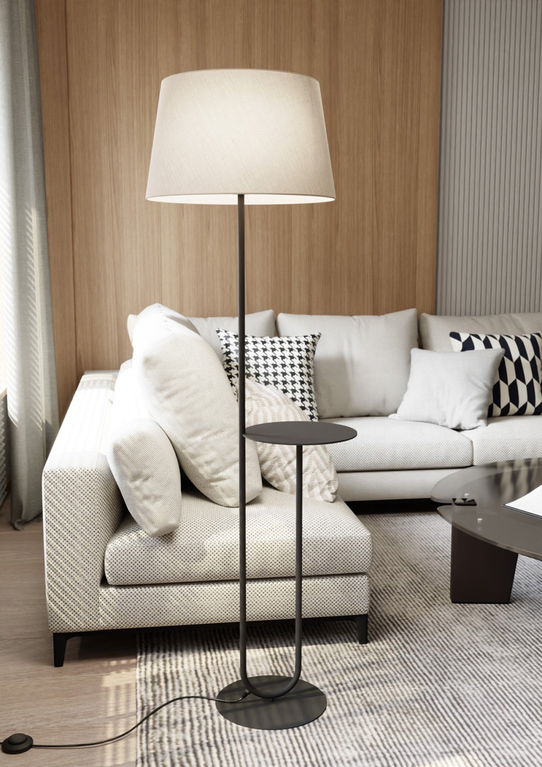 Lampa podłogowa Hotel beżowa