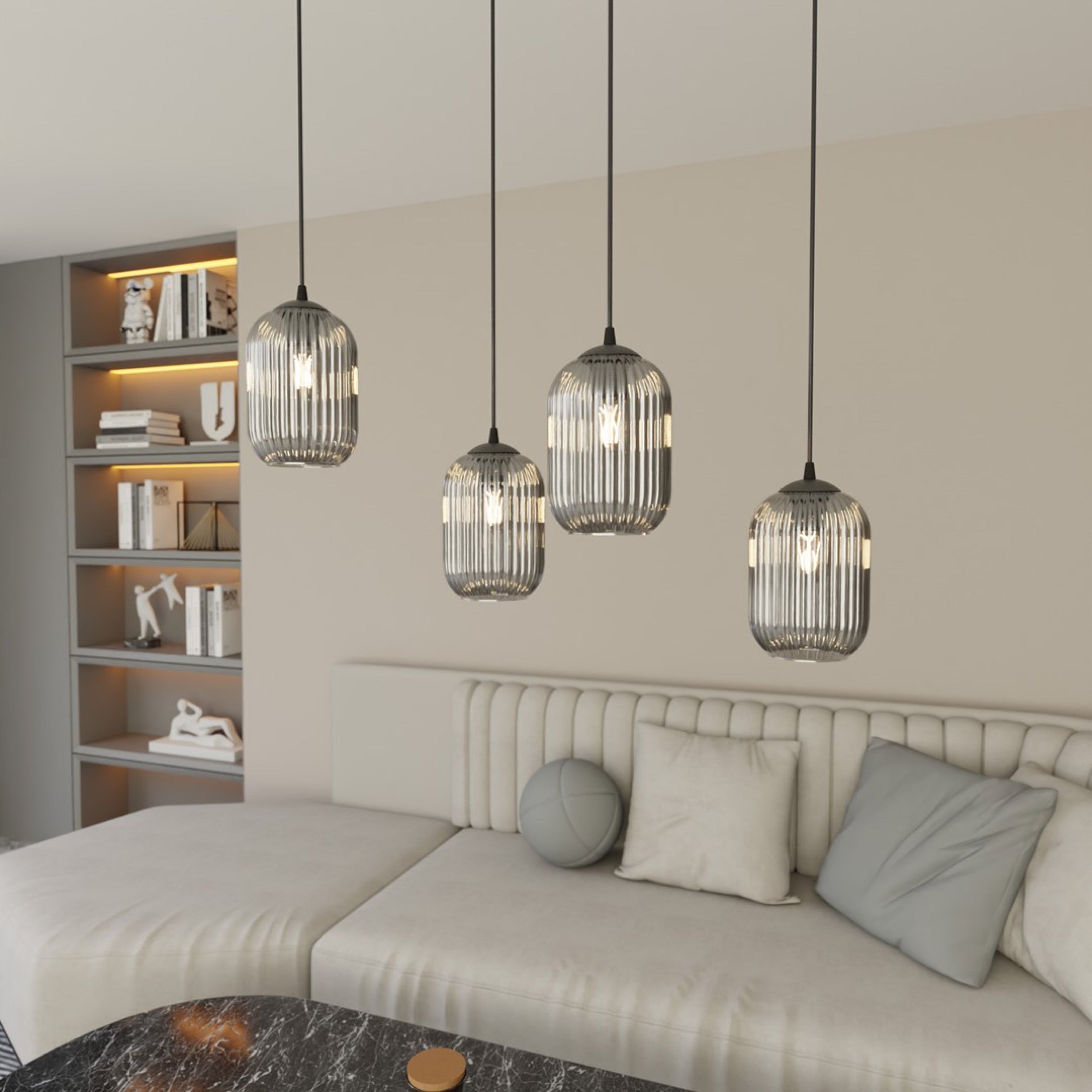 Lampa sufitowa Verdi I x4 czarna