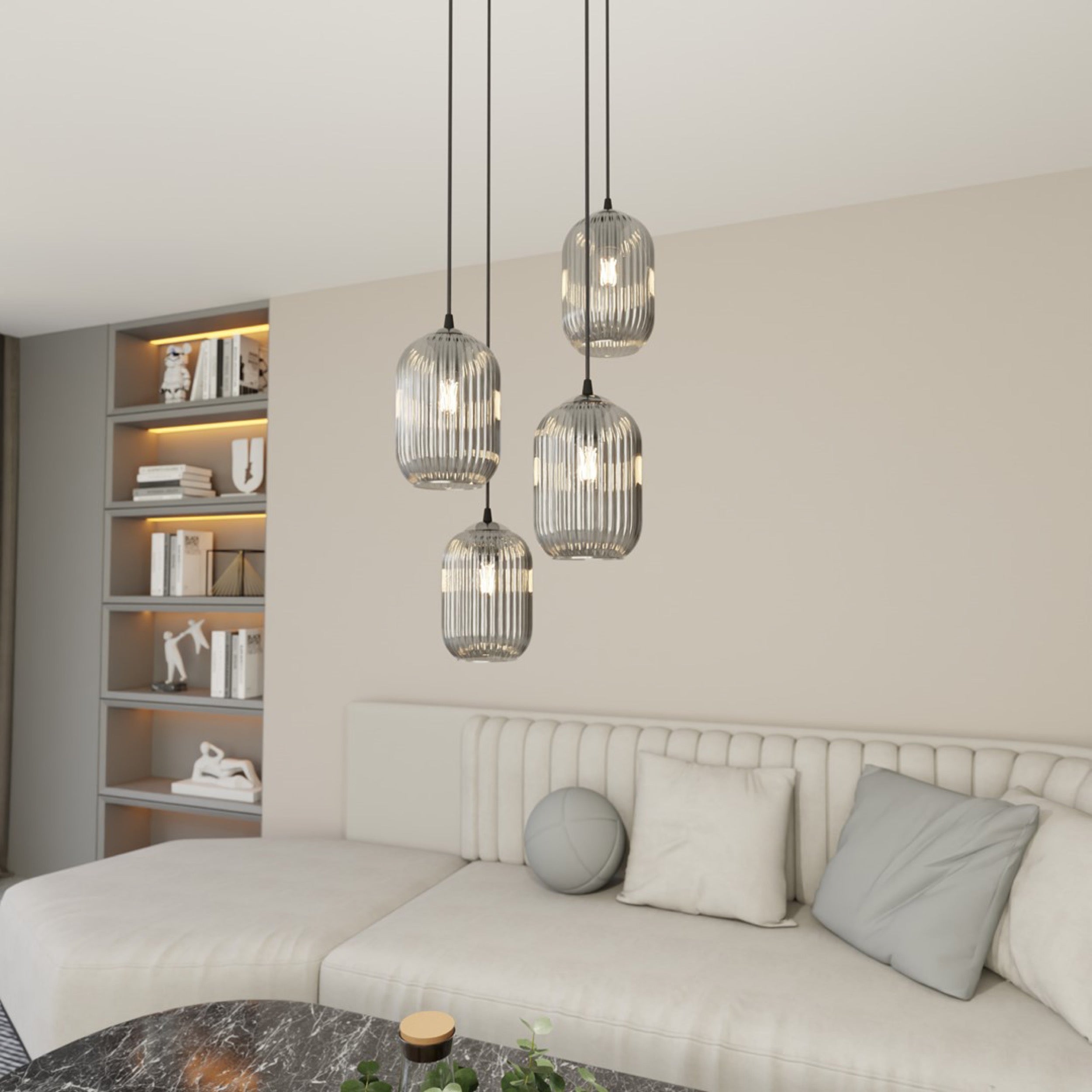 Lampa sufitowa Verdi II x4 czarna
