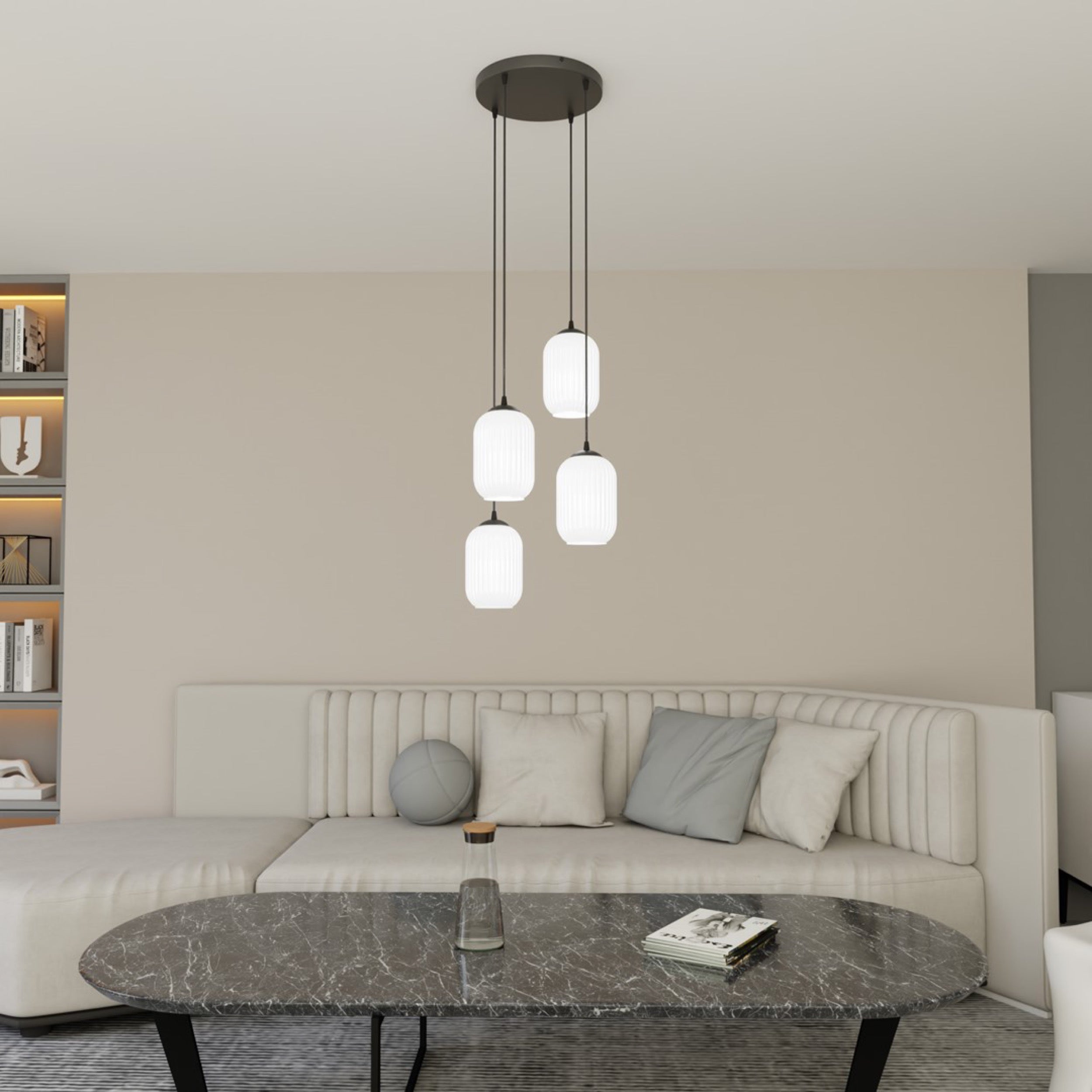 Lampa sufitowa Verdi III x4 czarna