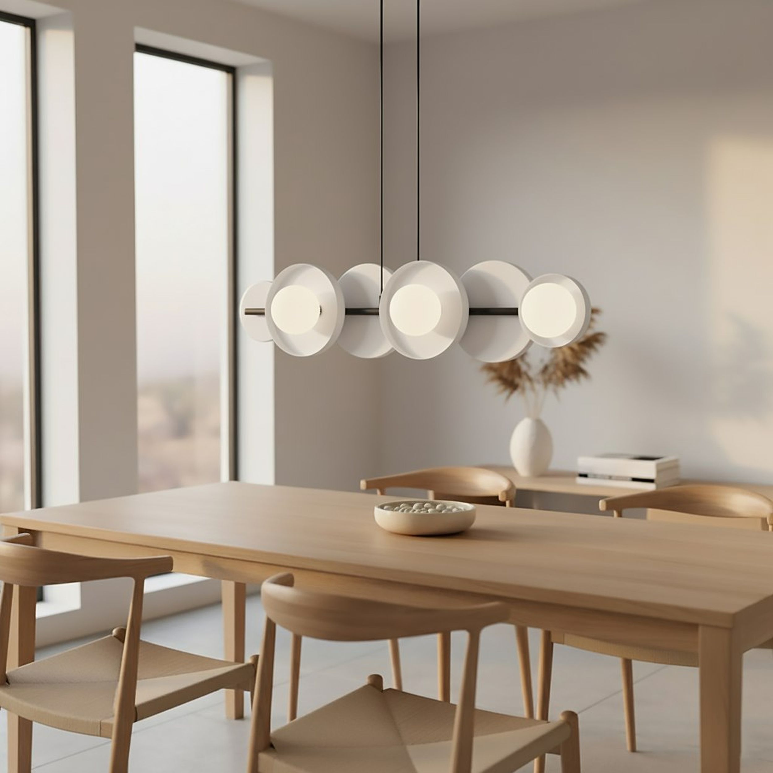Lampa wisząca Model x6 ciepły szary