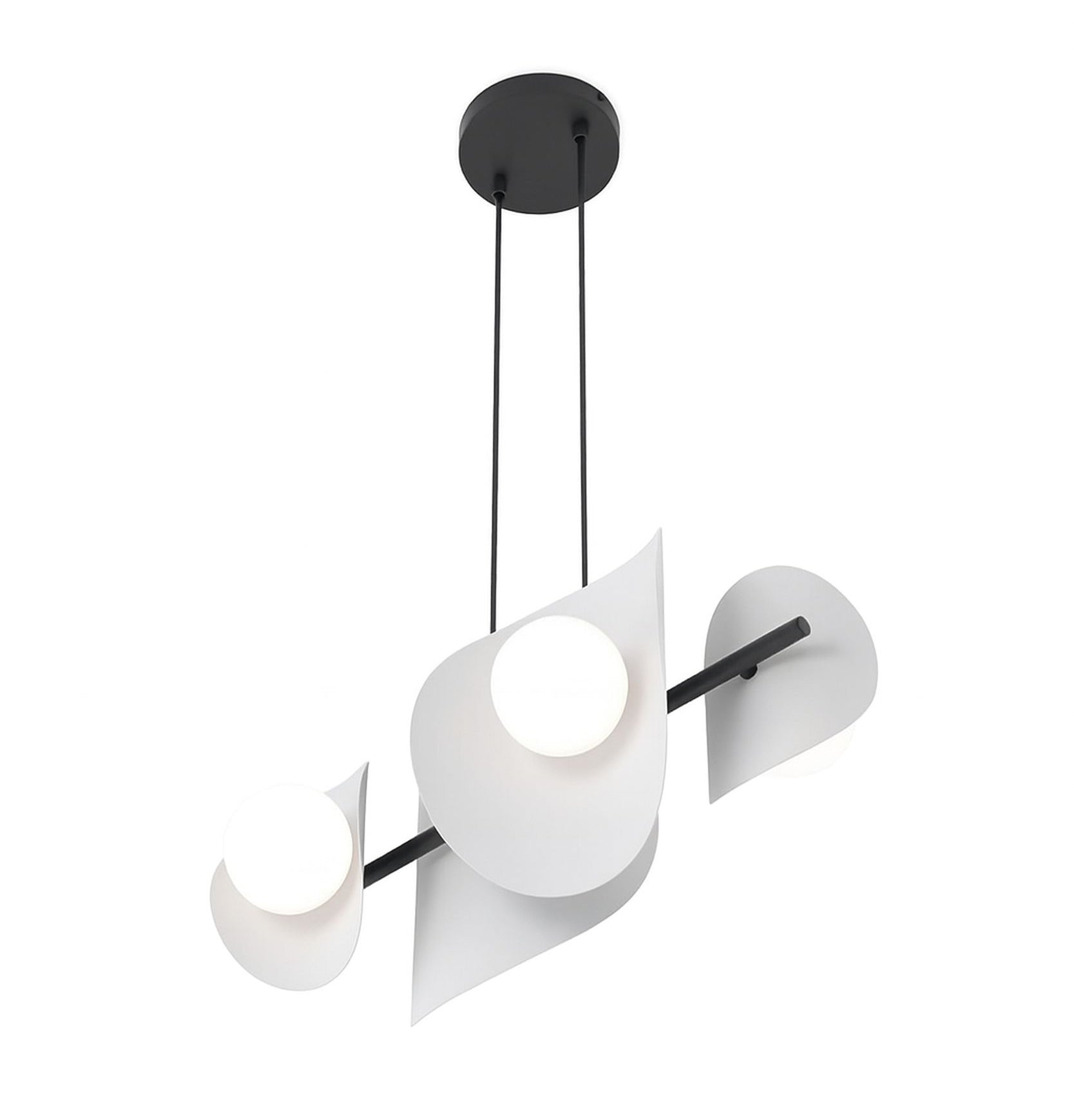 Lampa wisząca Elementi x4 ciepły szary