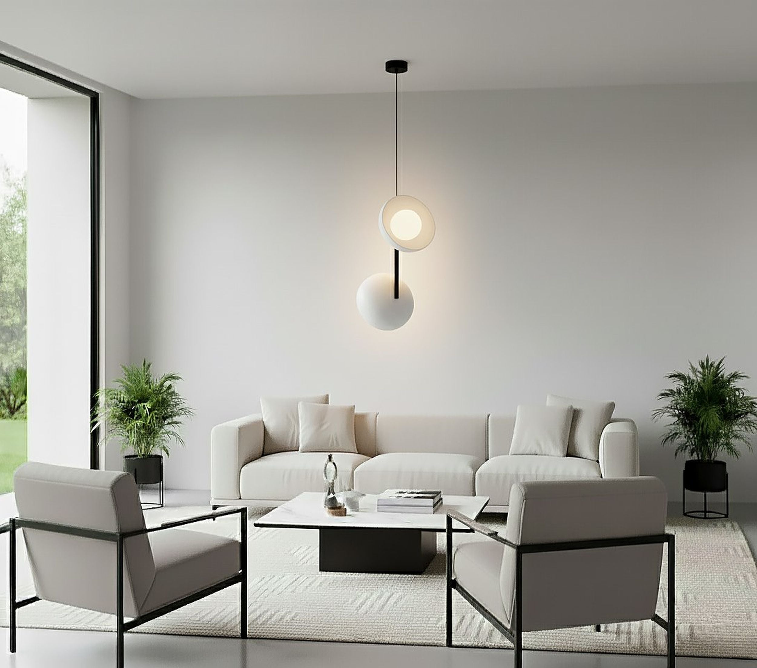Lampa wisząca Vanila x2 ciepły szary