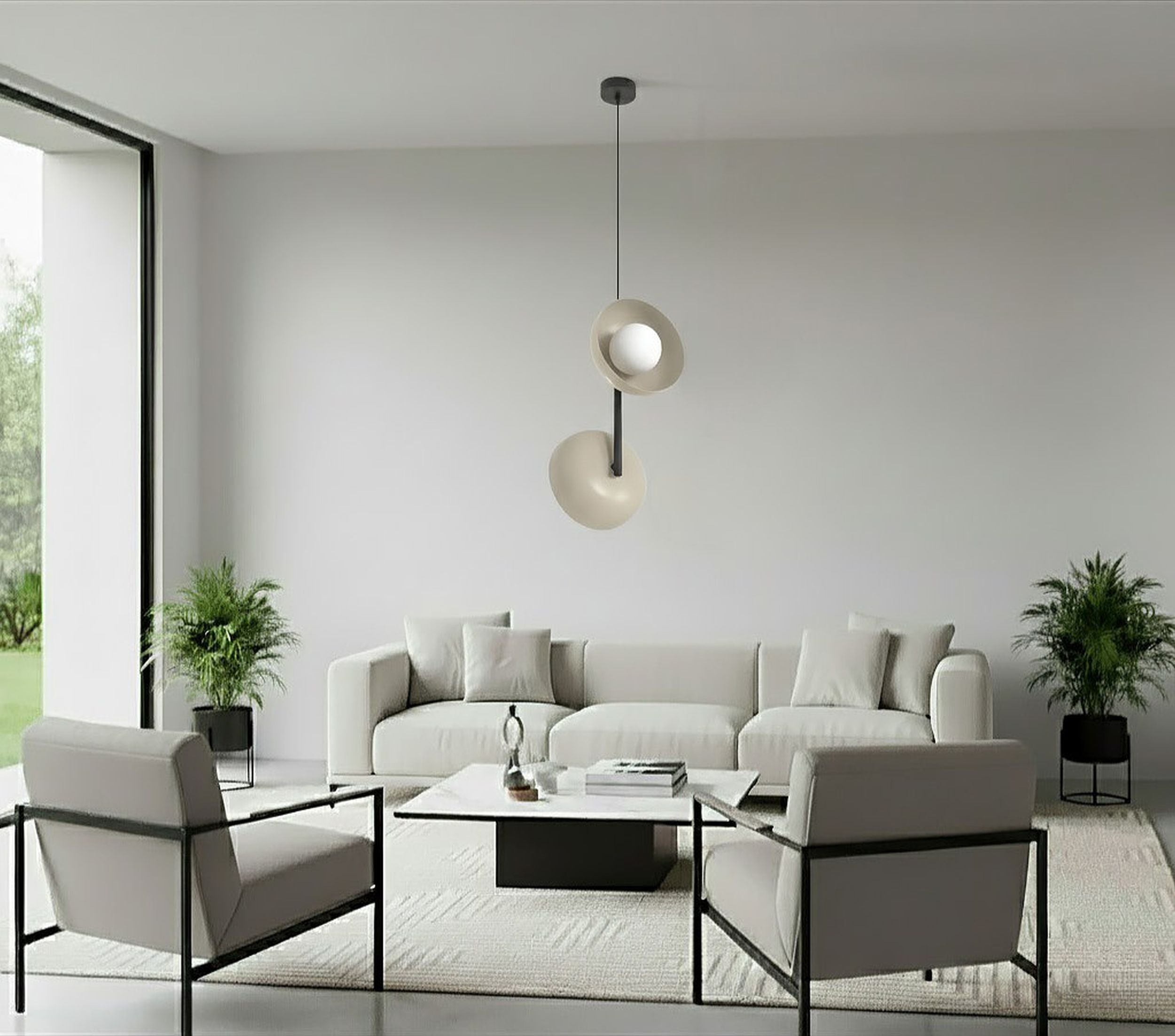 Lampa wisząca Vanila x2 mokka