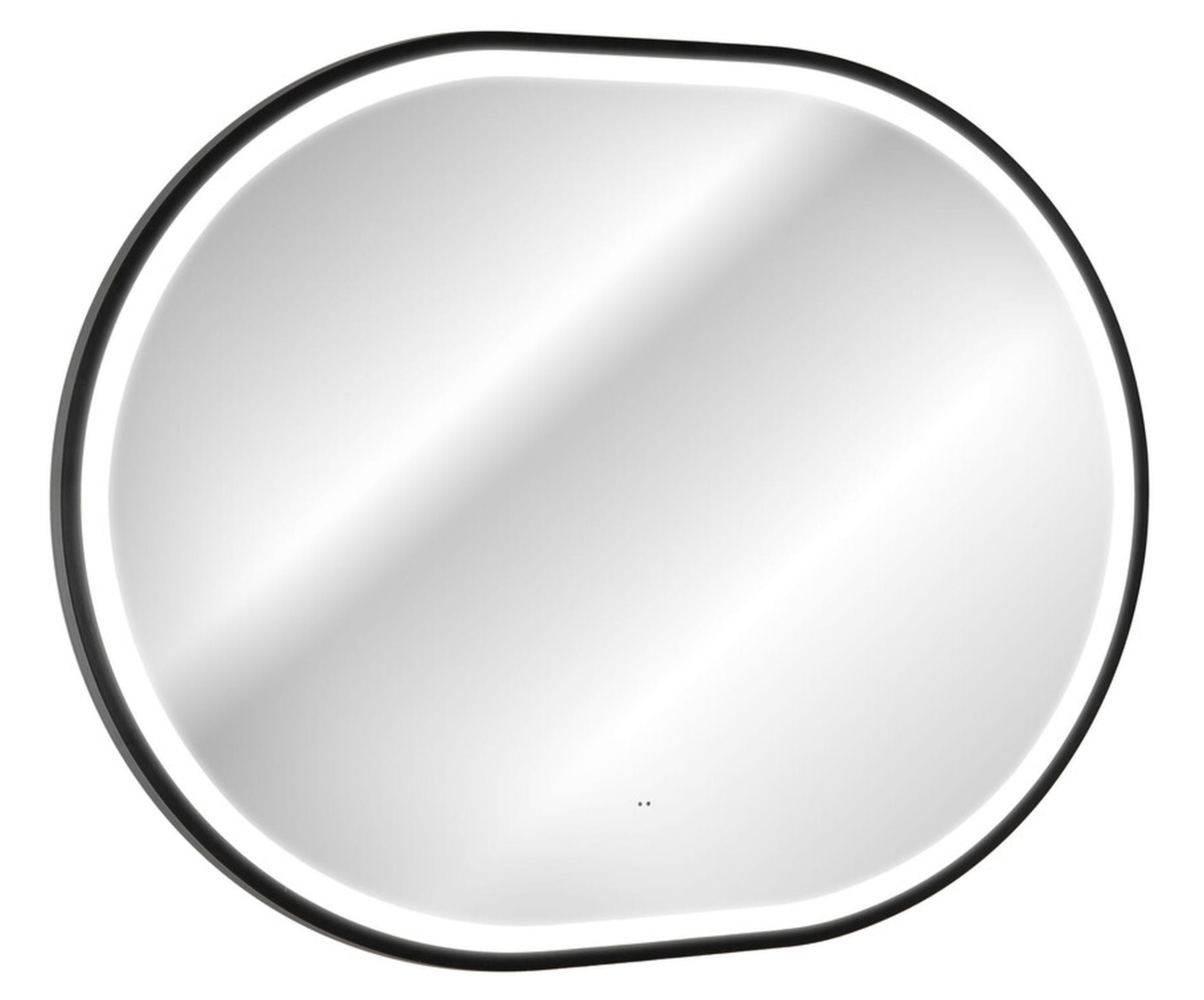 Lustro z oświetleniem LED Olimmi 90x70 cm w czarnej ramie