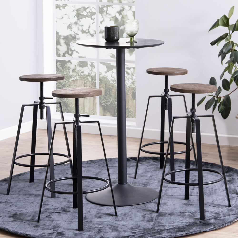 Stolik barowy Balsamita okrągły średnica 60 cm - materiał metal