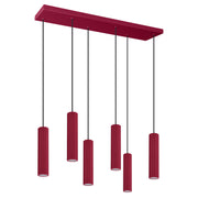 Lampa wisząca Smart Ivar 6L burgund LED barwa ciepła