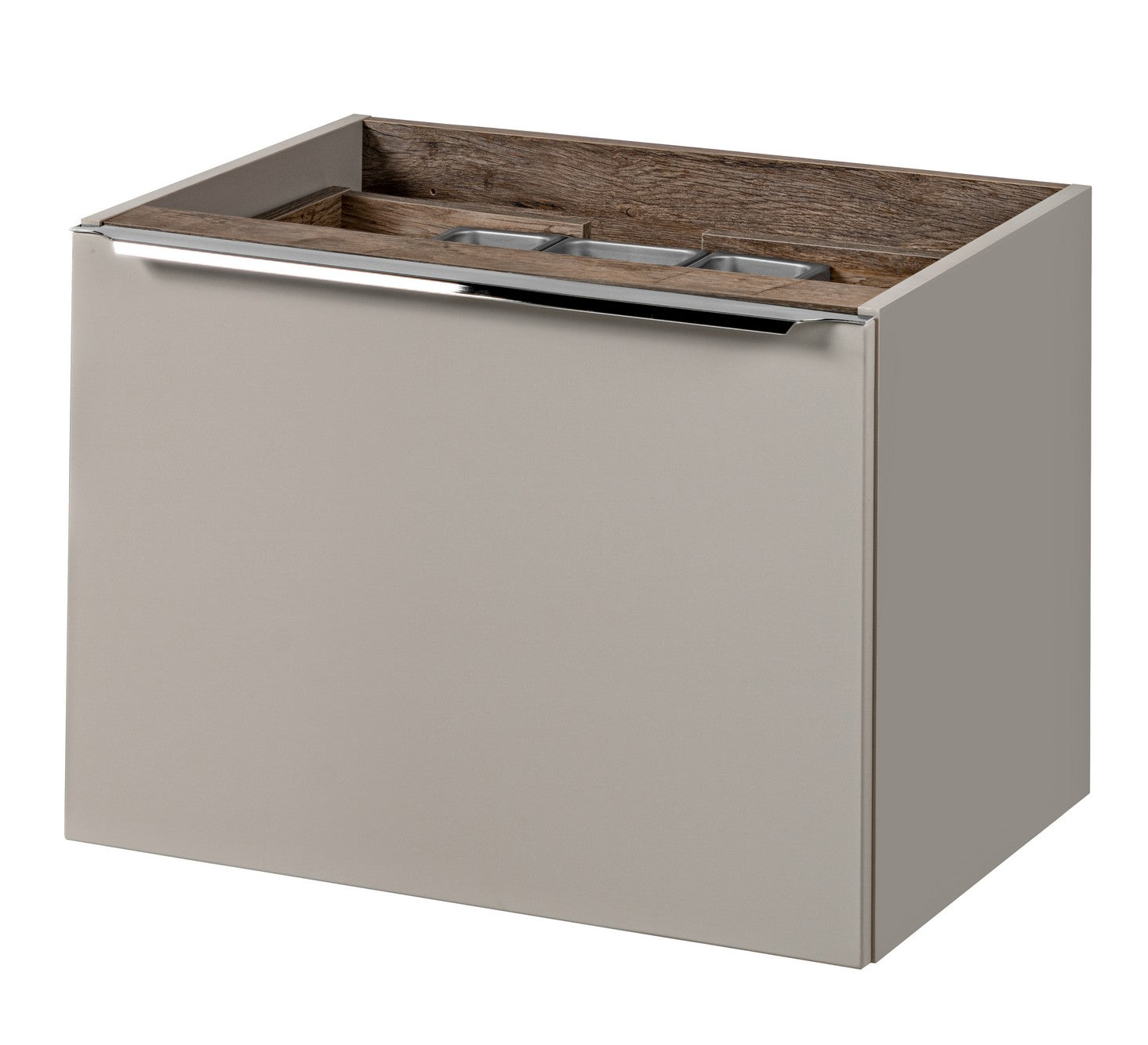 Szafka pod umywalkę Olimmi 60 cm szara/dąb santa
