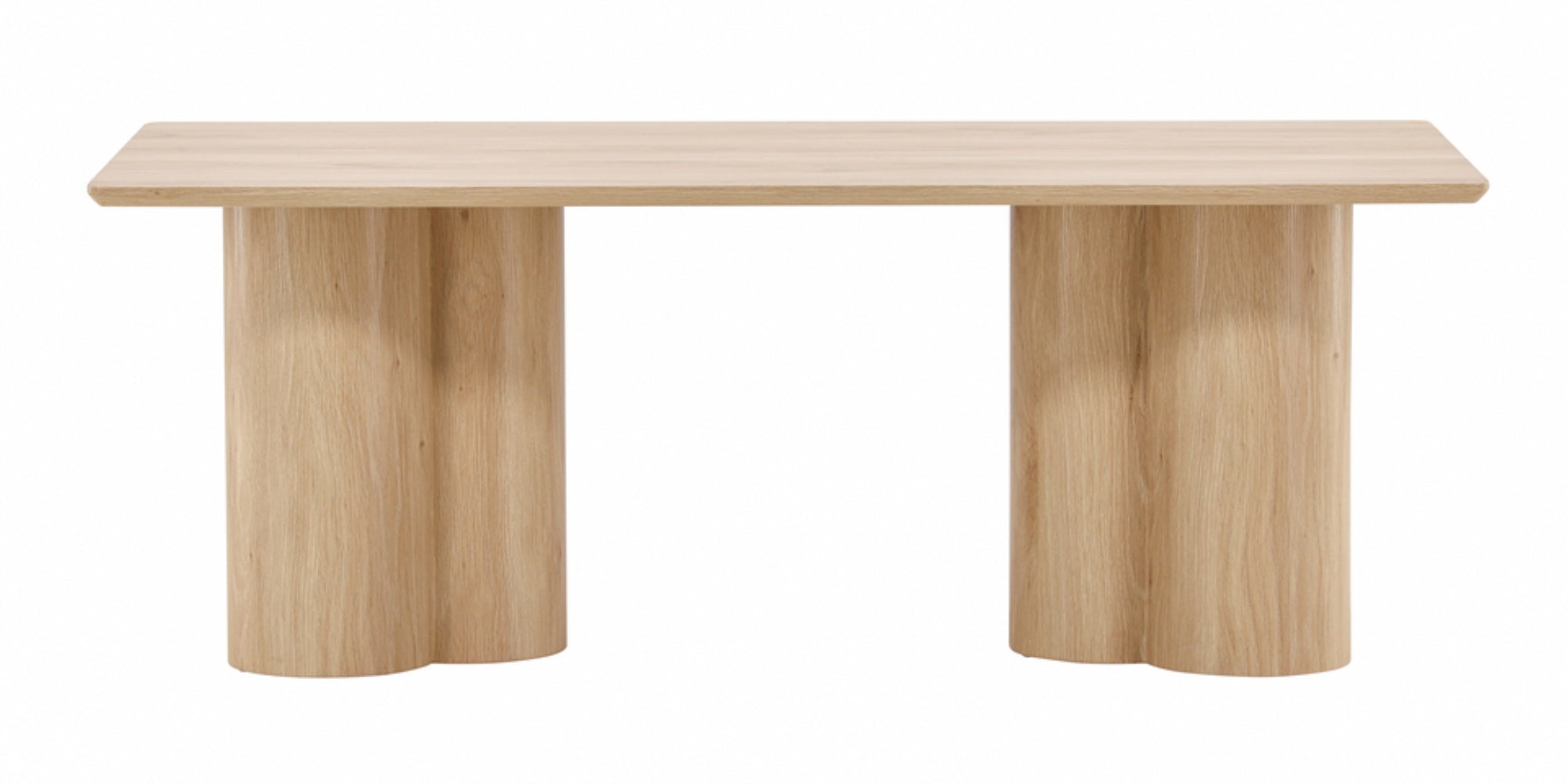 Stolik kawowy Convalder 60 x 120 cm na masywnych nogach dąb bielony - wysokość 45 cm