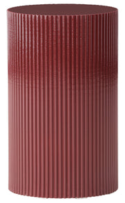 Stolik boczny Lenox okrągły 31 cm bordowy