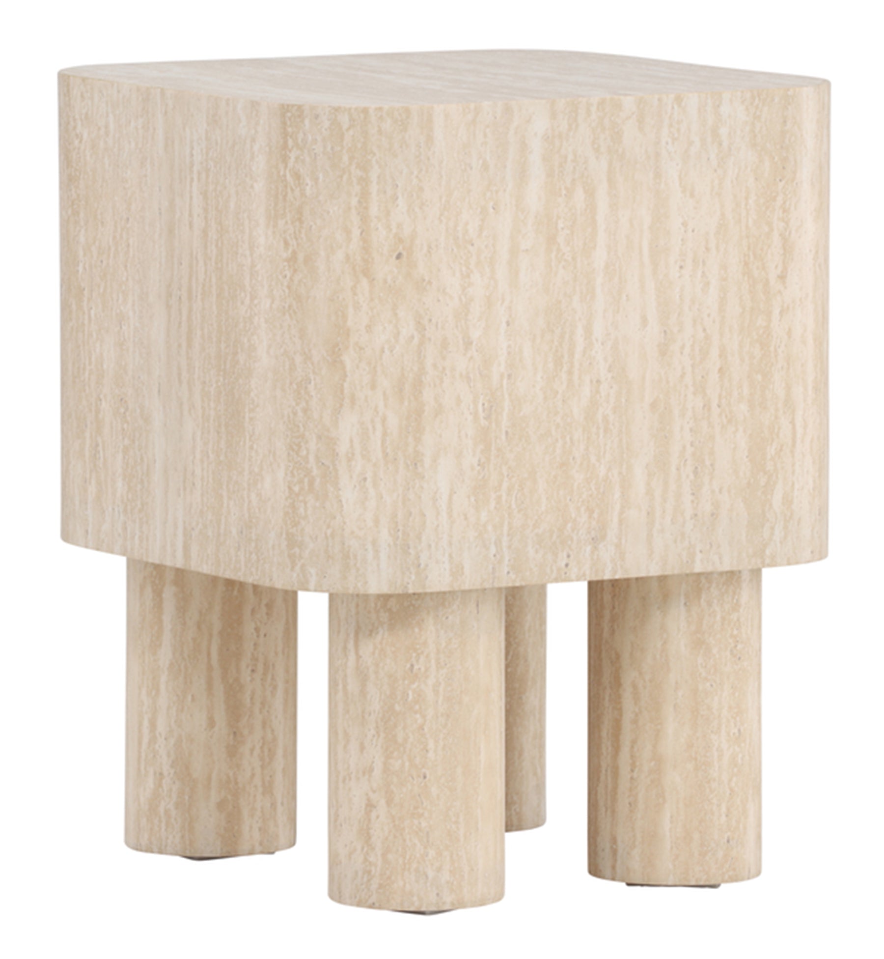 Stolik kawowy Klirou 40x40 cm trawertyn