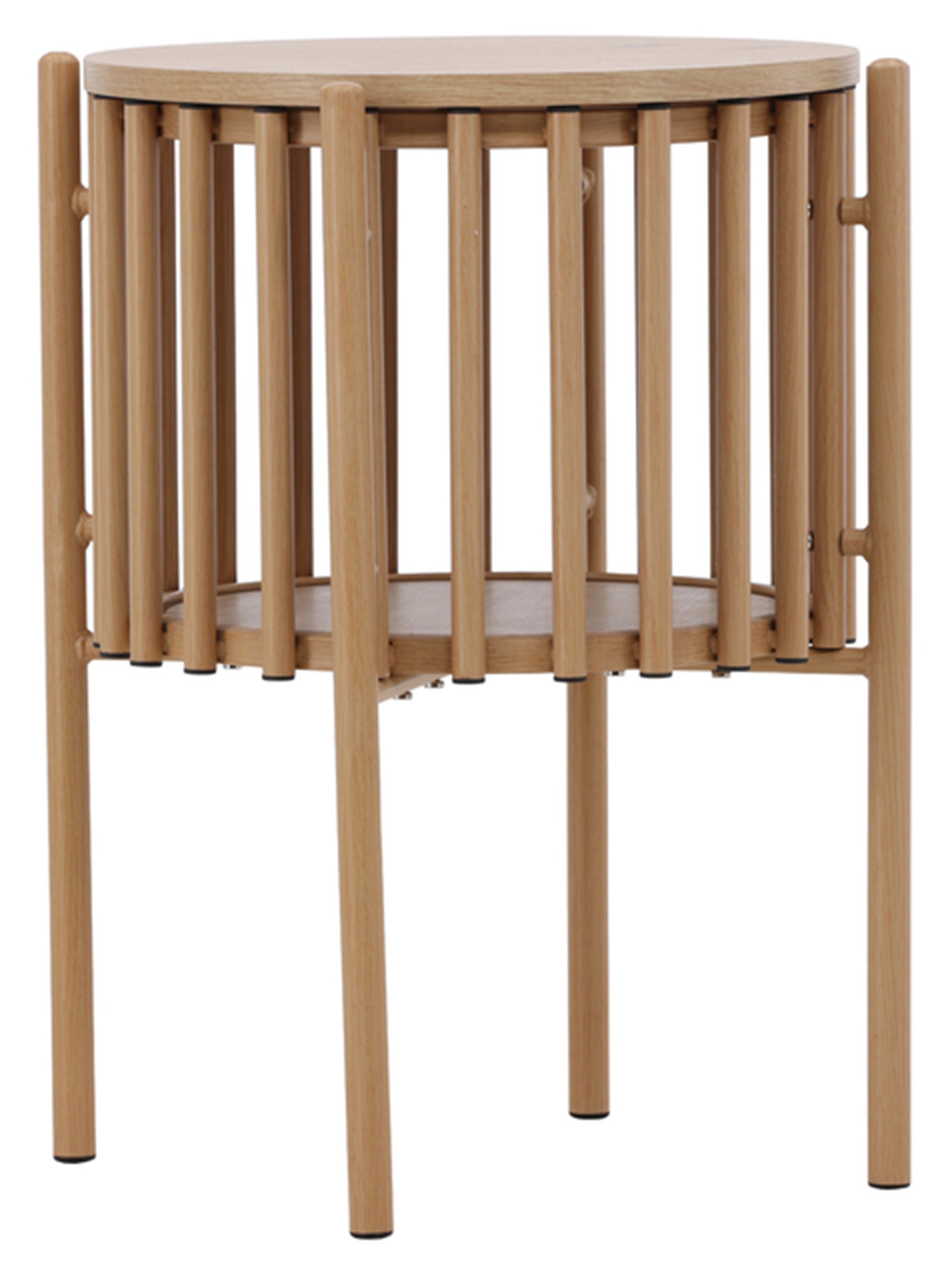 Stolik kawowy Rubbo okrągły 45 cm jasne drewno