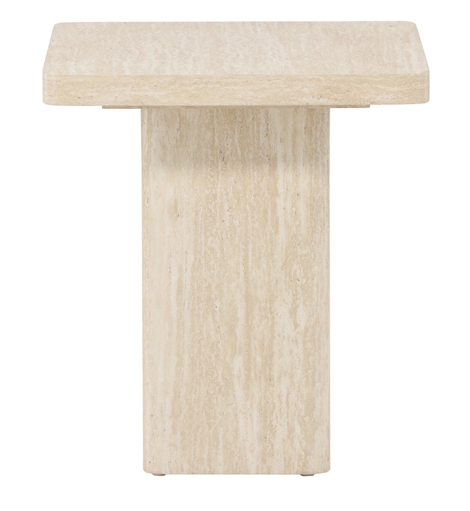 Stolik kawowy Qvart kwadratowy 50 cm trawertyn