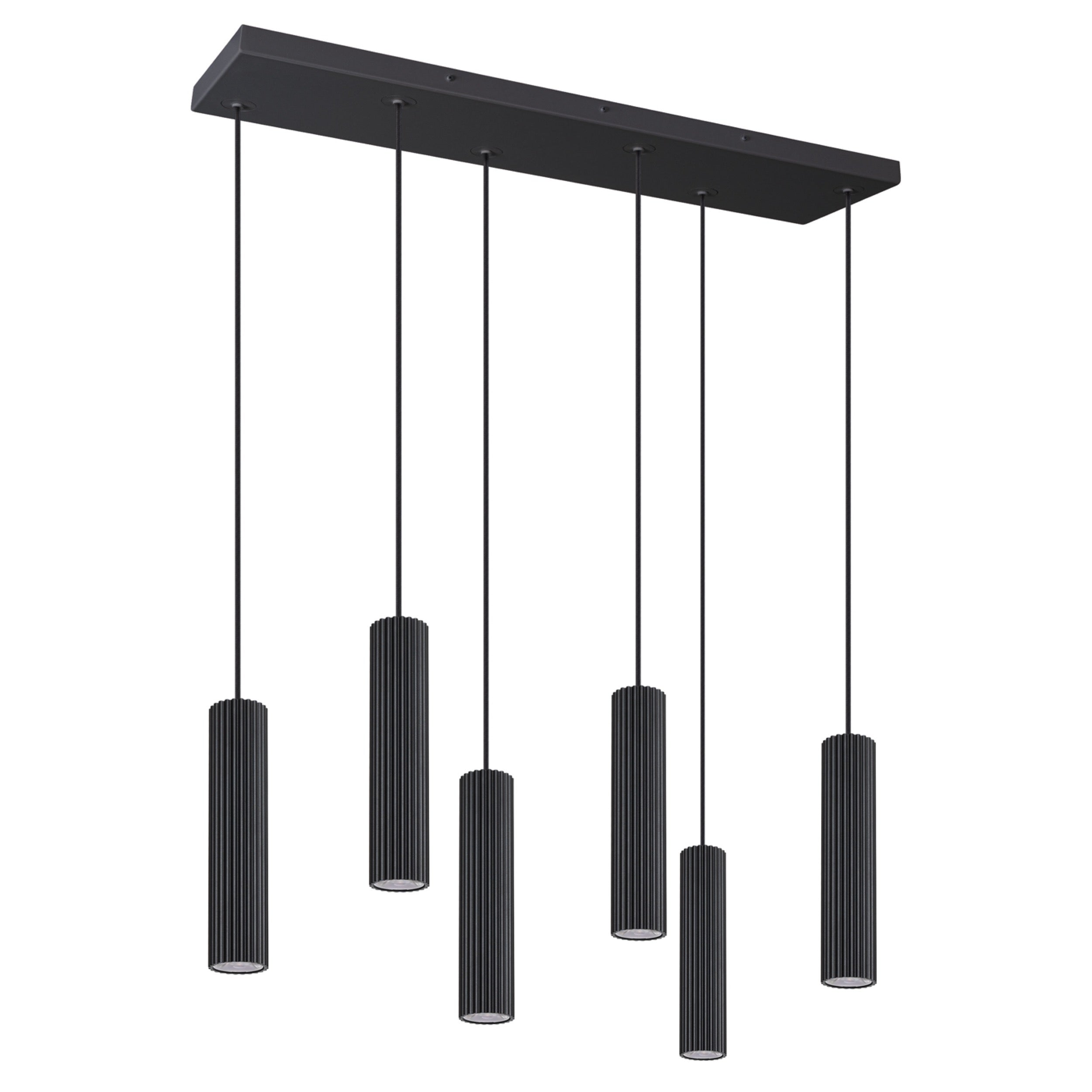 Lampa wisząca Smart Ivar 6L czarna LED barwa neutralna