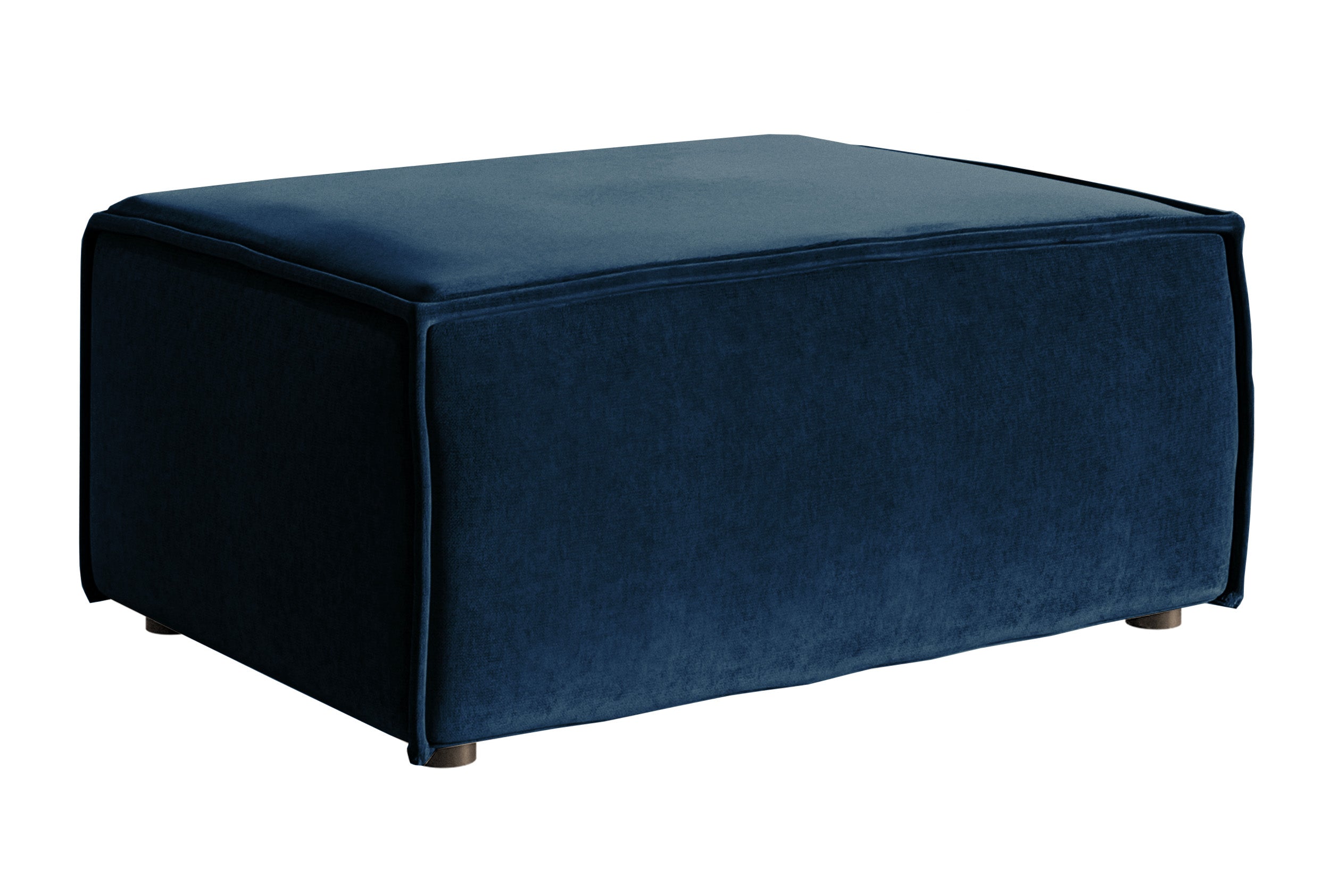 Pufa Copertino 65x90 cm granatowa welur hydrofobowy