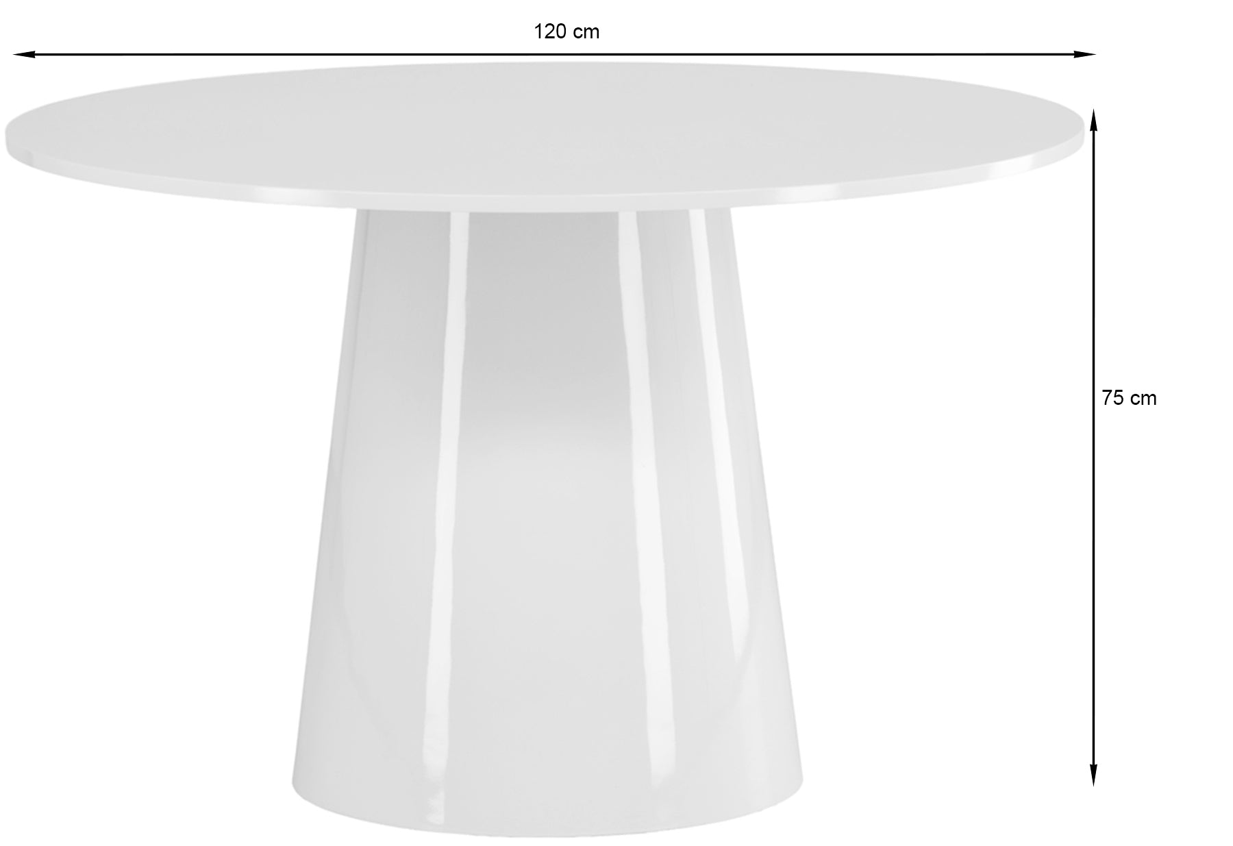 Stół do jadalni Lanzo 120 cm jasnozielony - szerokość 120 cm