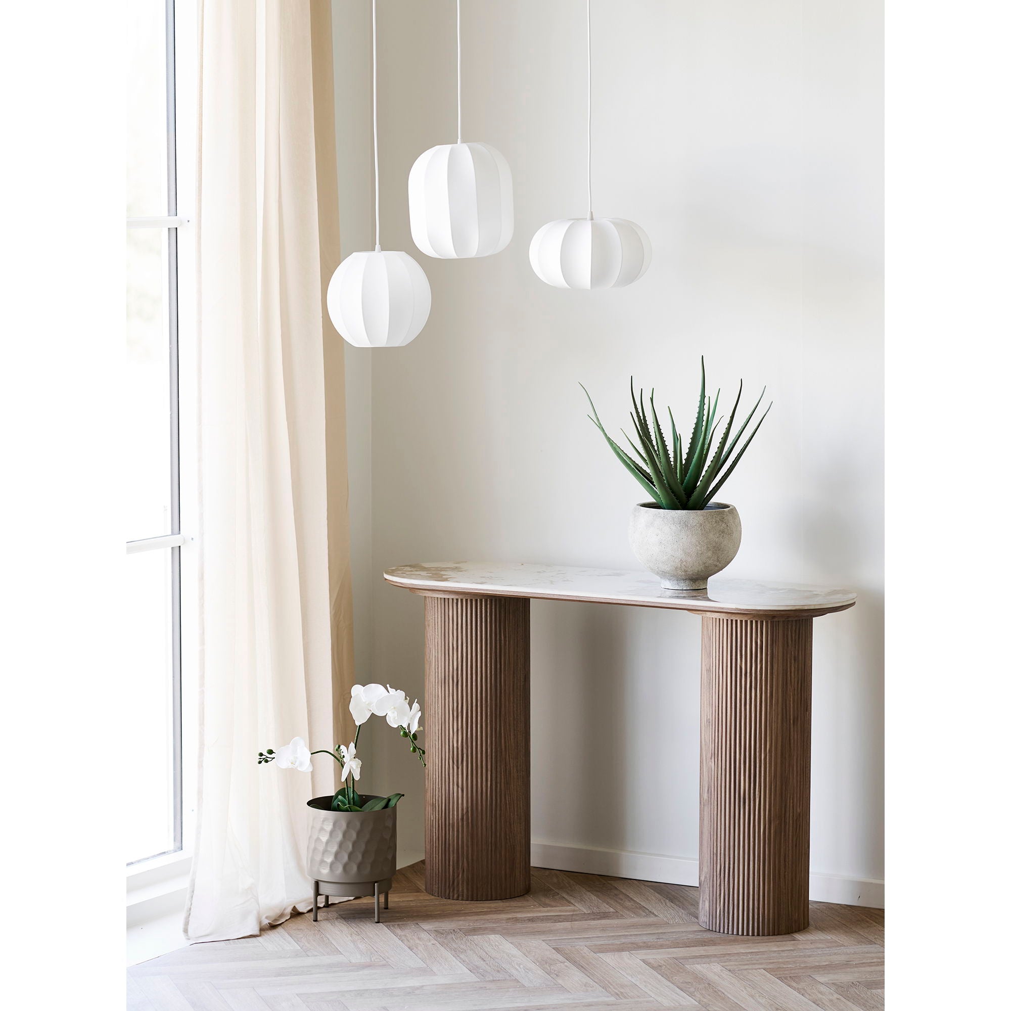 Lampa wisząca Coventry 28 cm biała