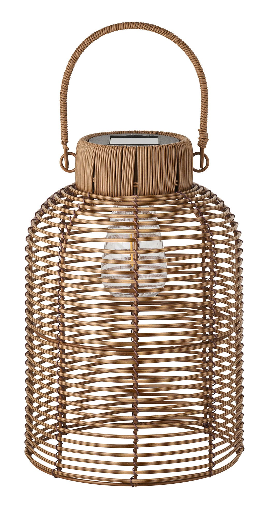 Lampa stołowa Brentford solarna brązowa