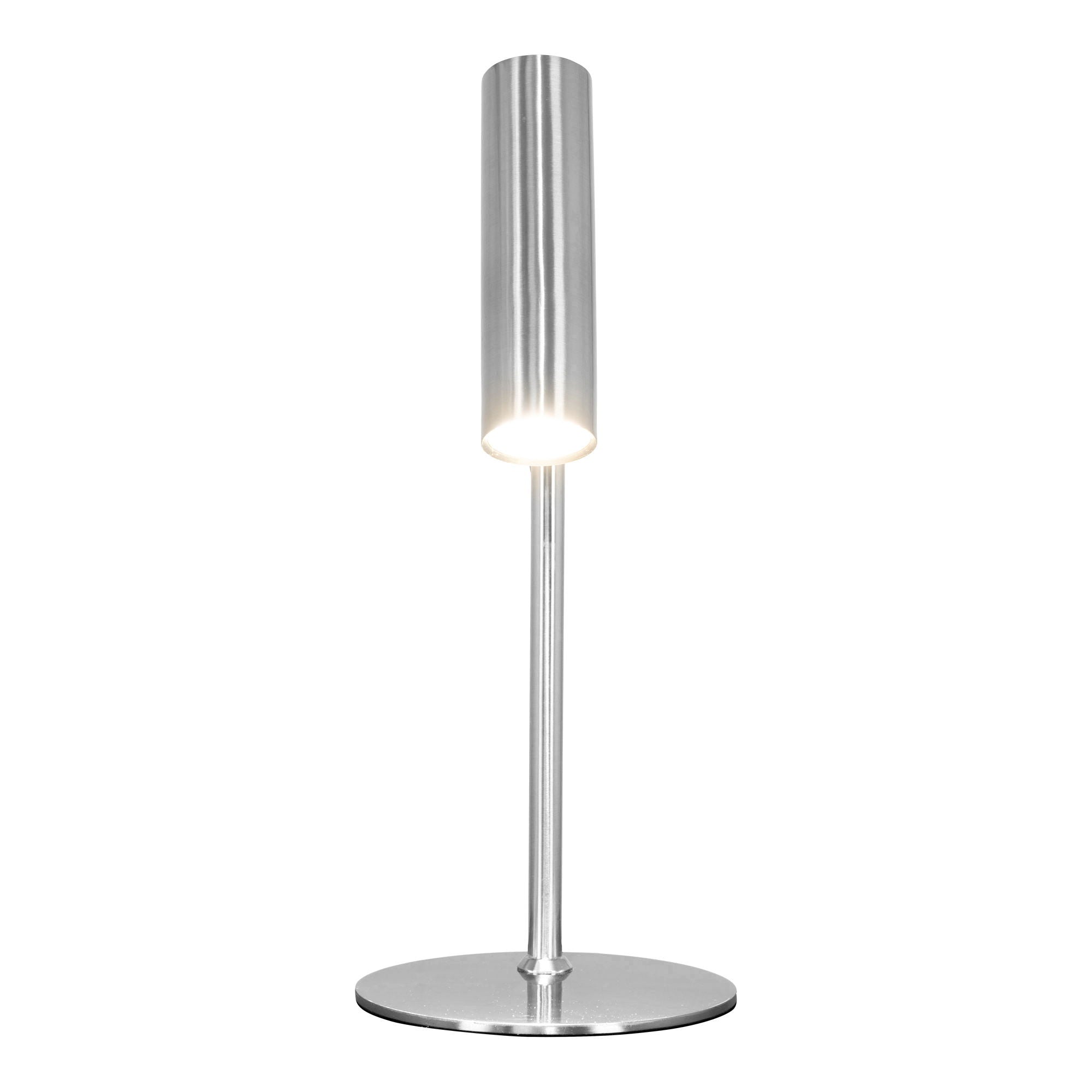 Lampa stołowa Parise metalowa srebrna