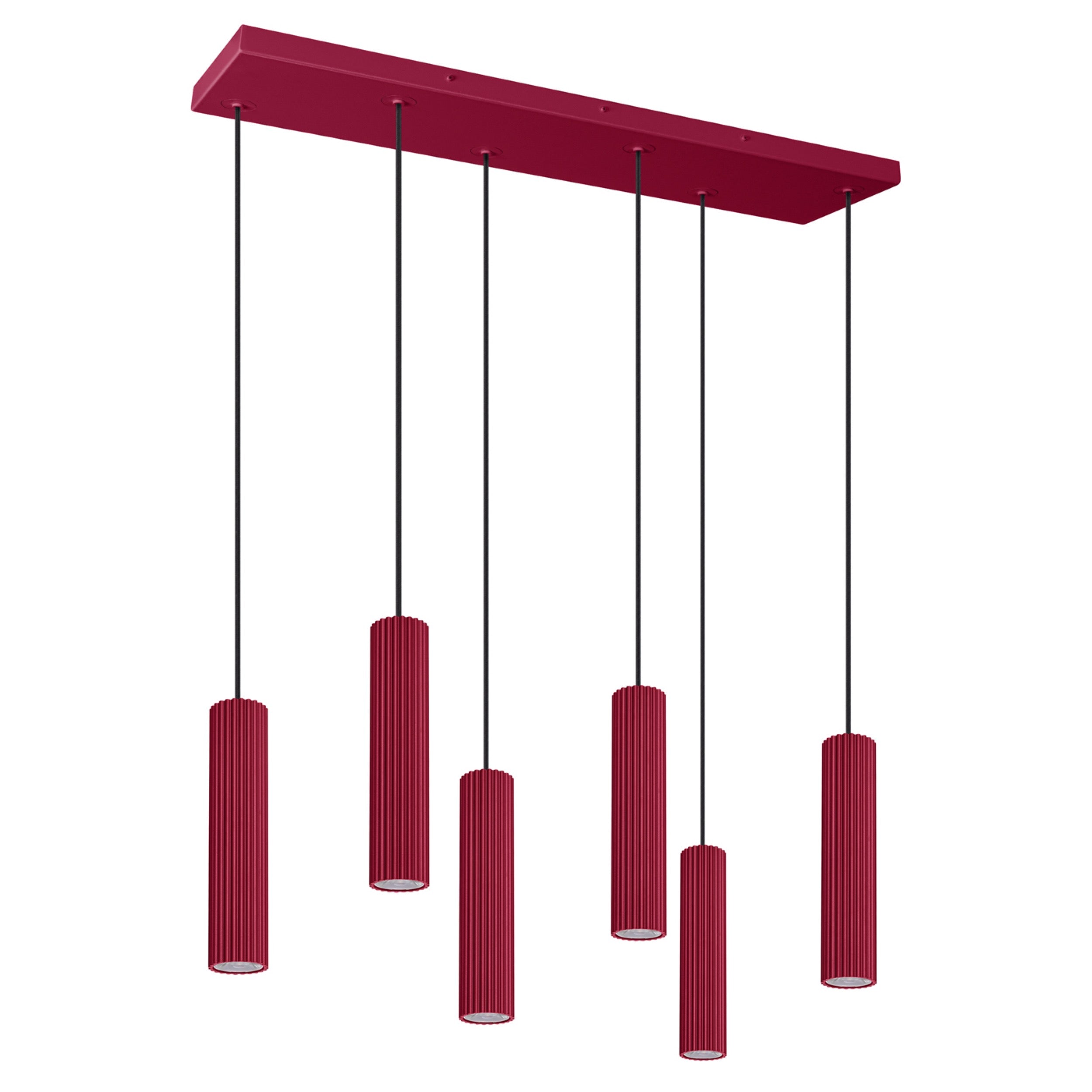 Lampa wisząca Smart Ivar 6L burgund LED barwa neutralna