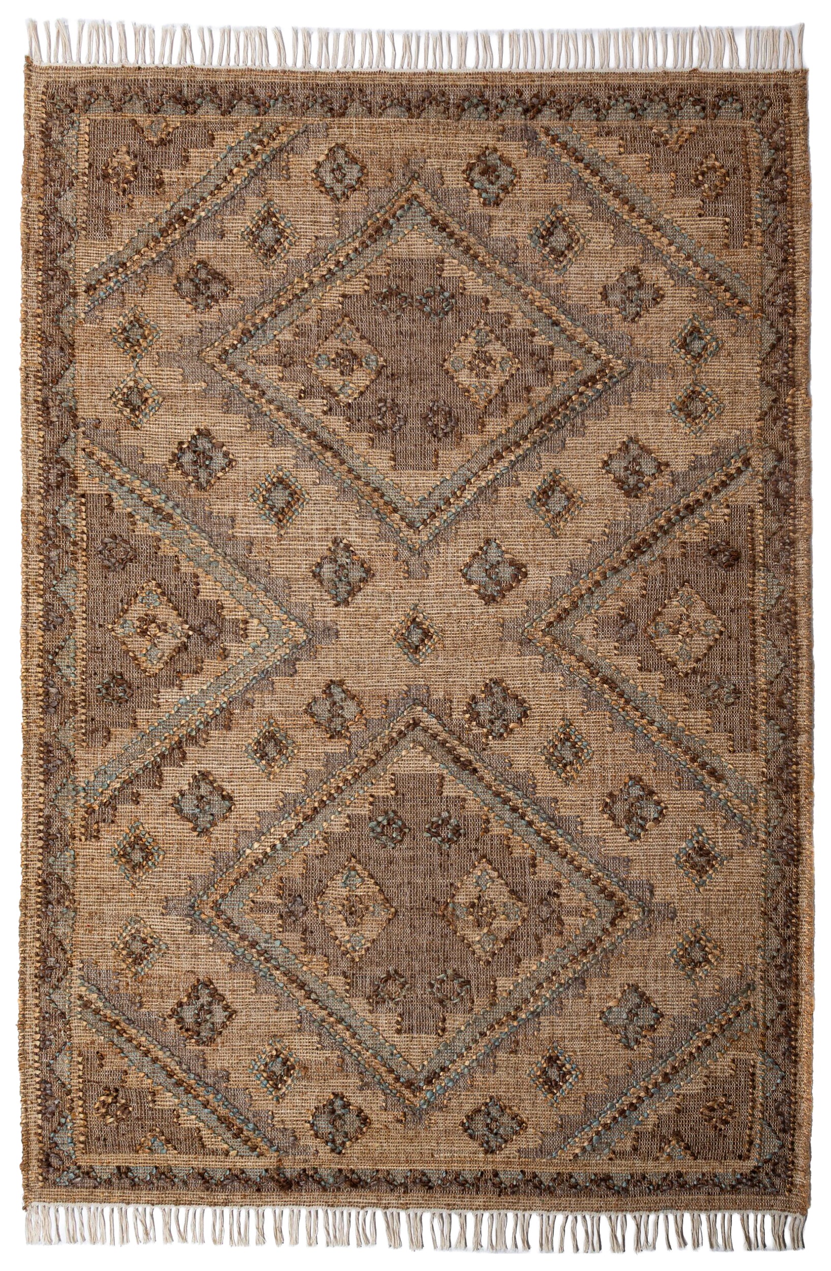 Dywan z wełną i jutą Orin Vintage 140x200 cm beżowy