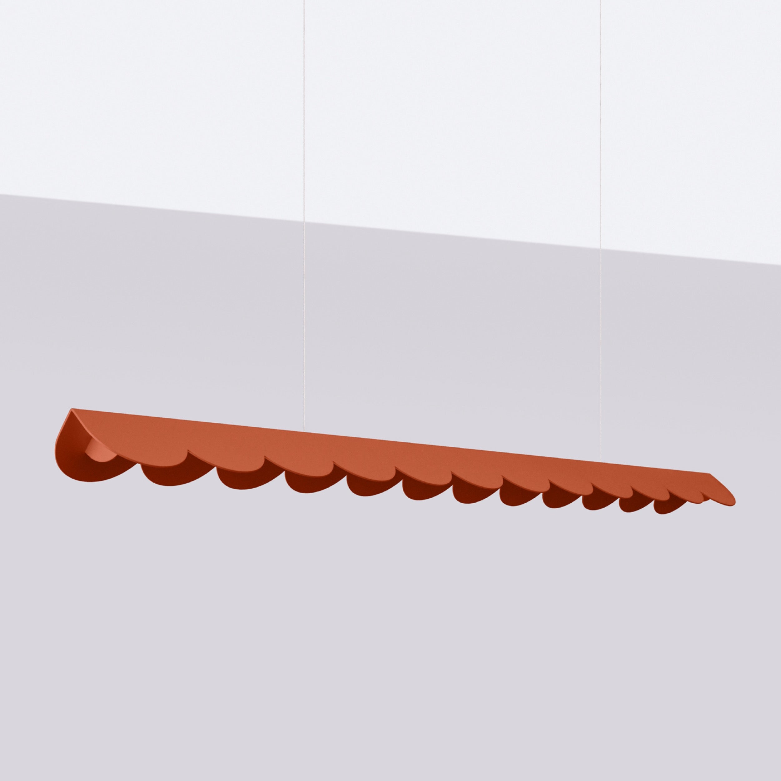 Lampa wisząca Biscuit ochra czerwona LED barwa neutralna