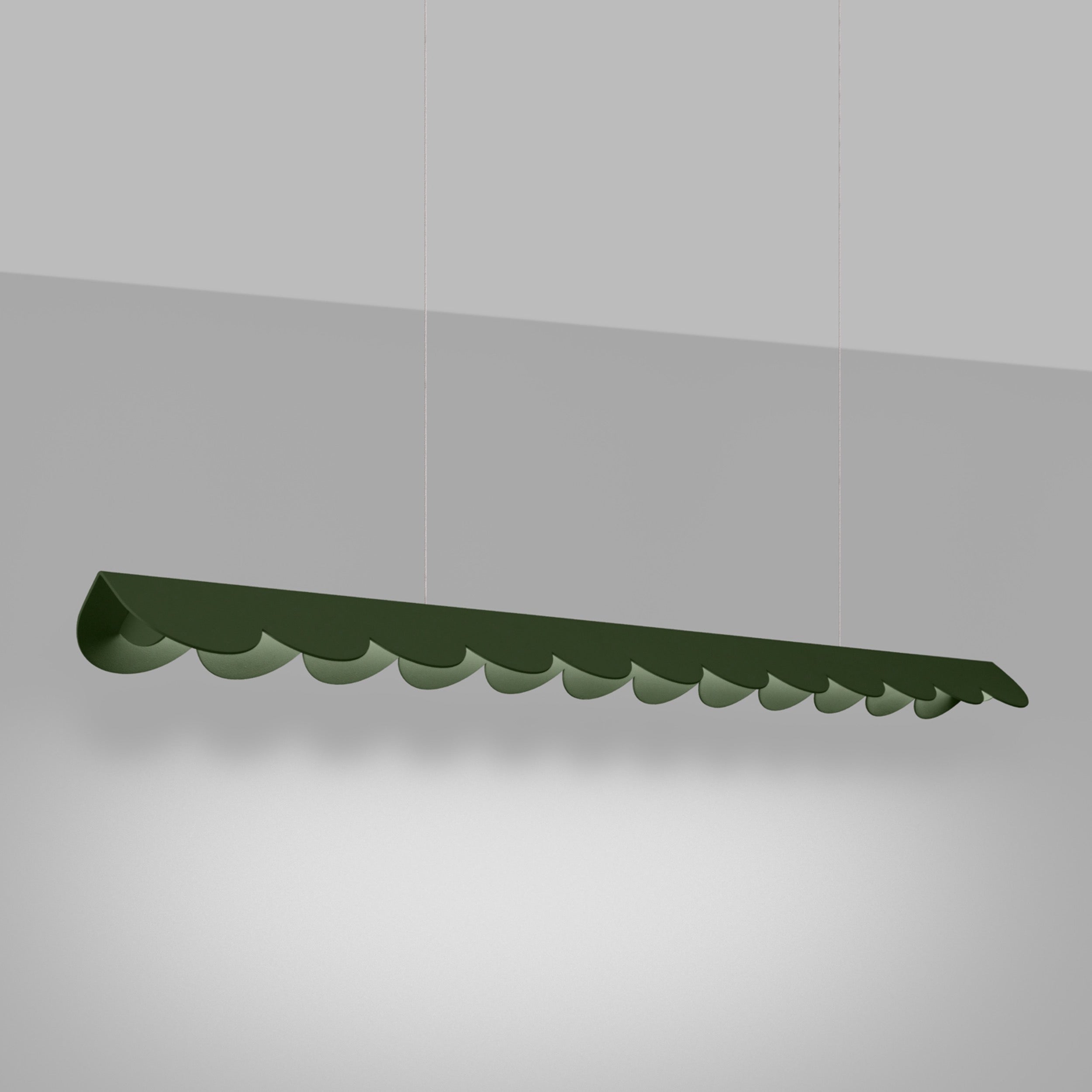 Lampa wisząca Biscuit zielona oliwka LED barwa neutralna
