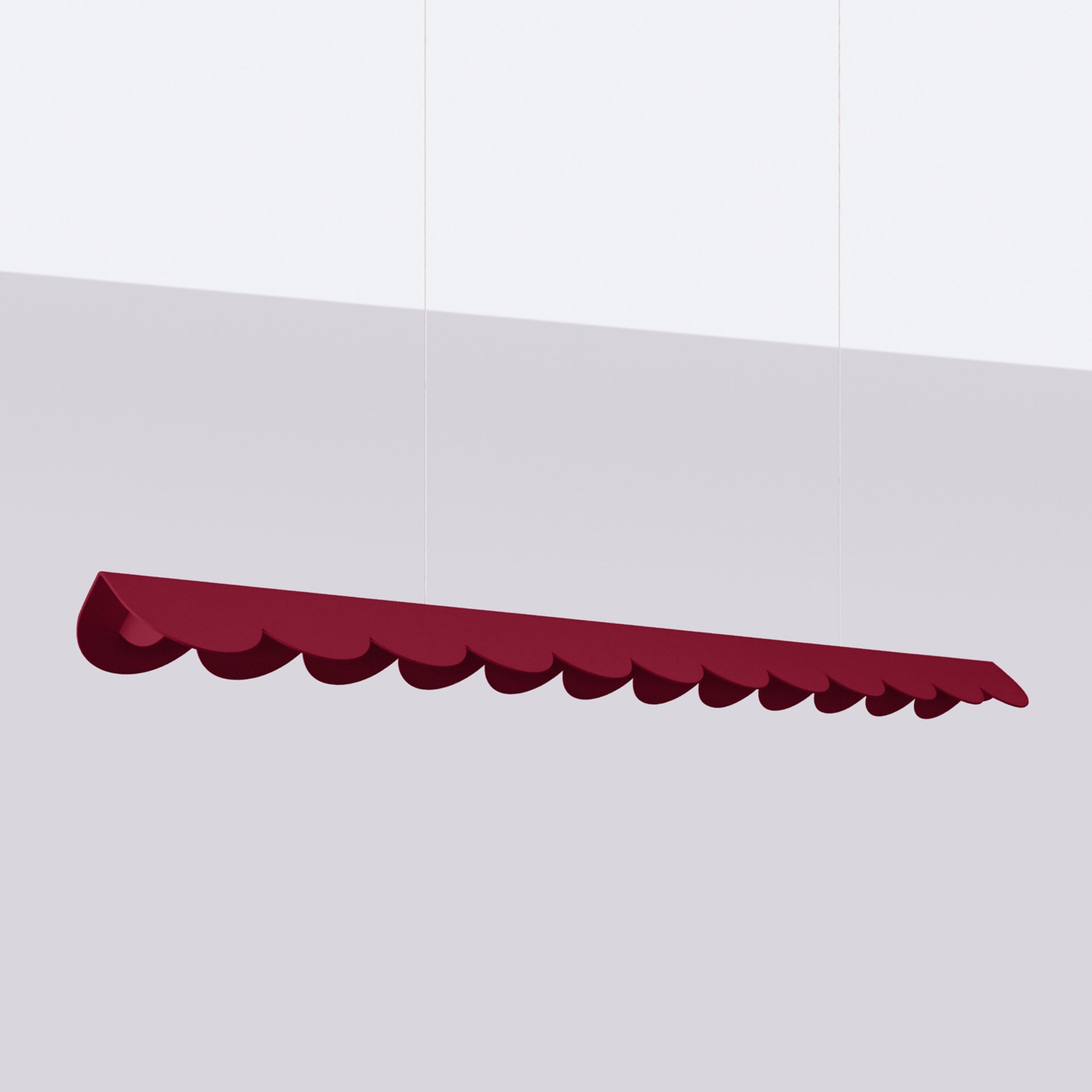Lampa wisząca Biscuit burgund LED barwa neutralna