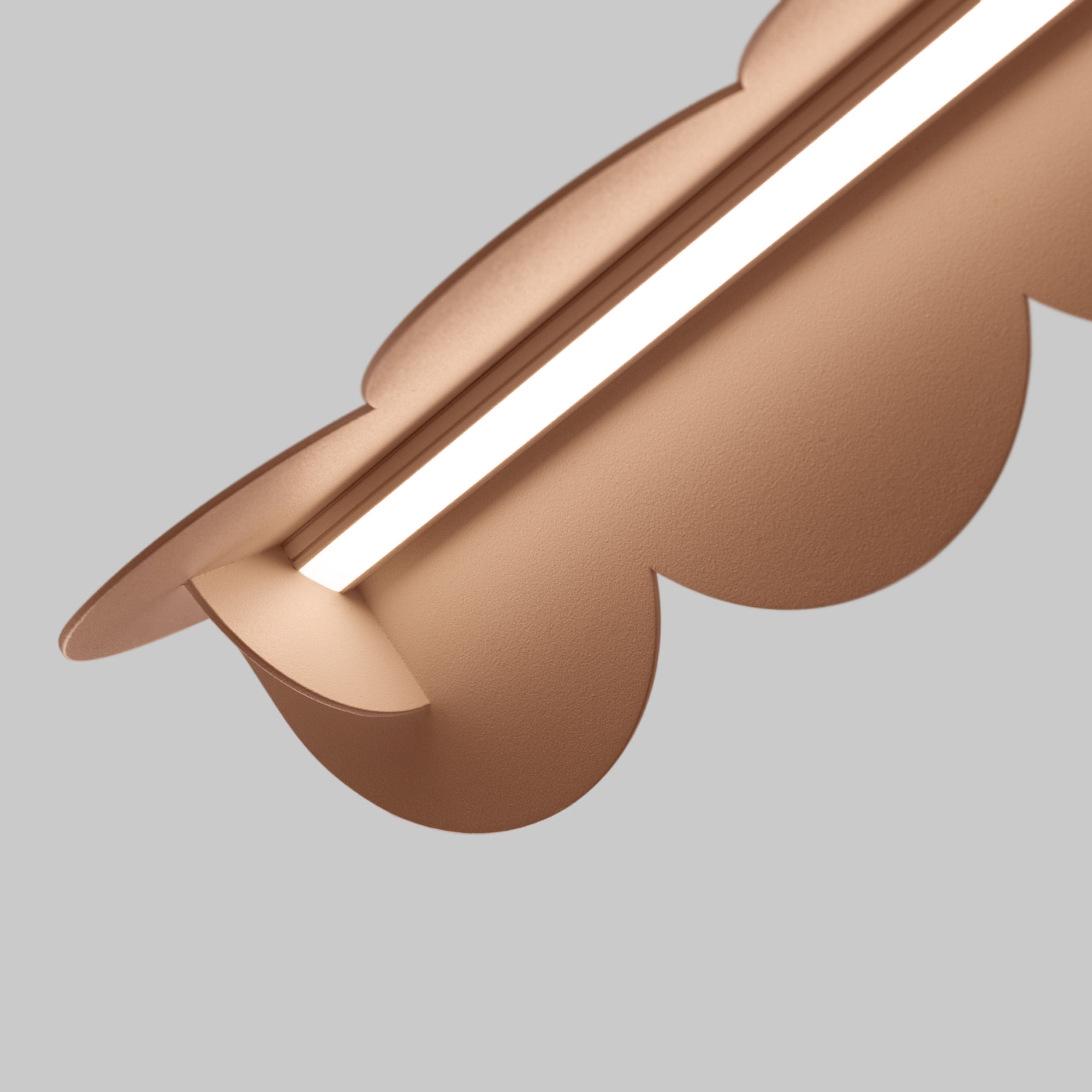 Lampa wisząca Biscuit mocca LED barwa neutralna