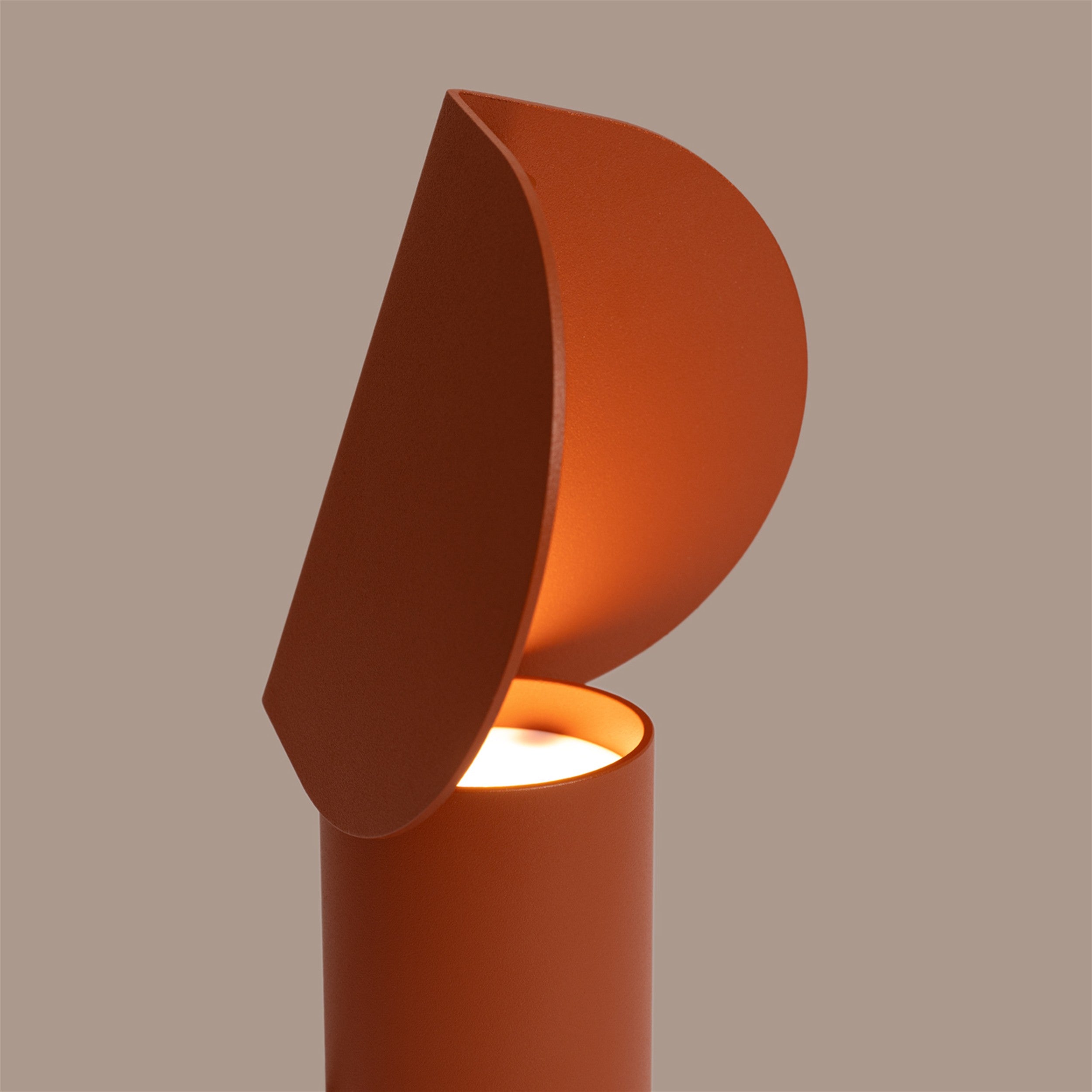 Lampa stołowa Biscuit LED ochra czerwona