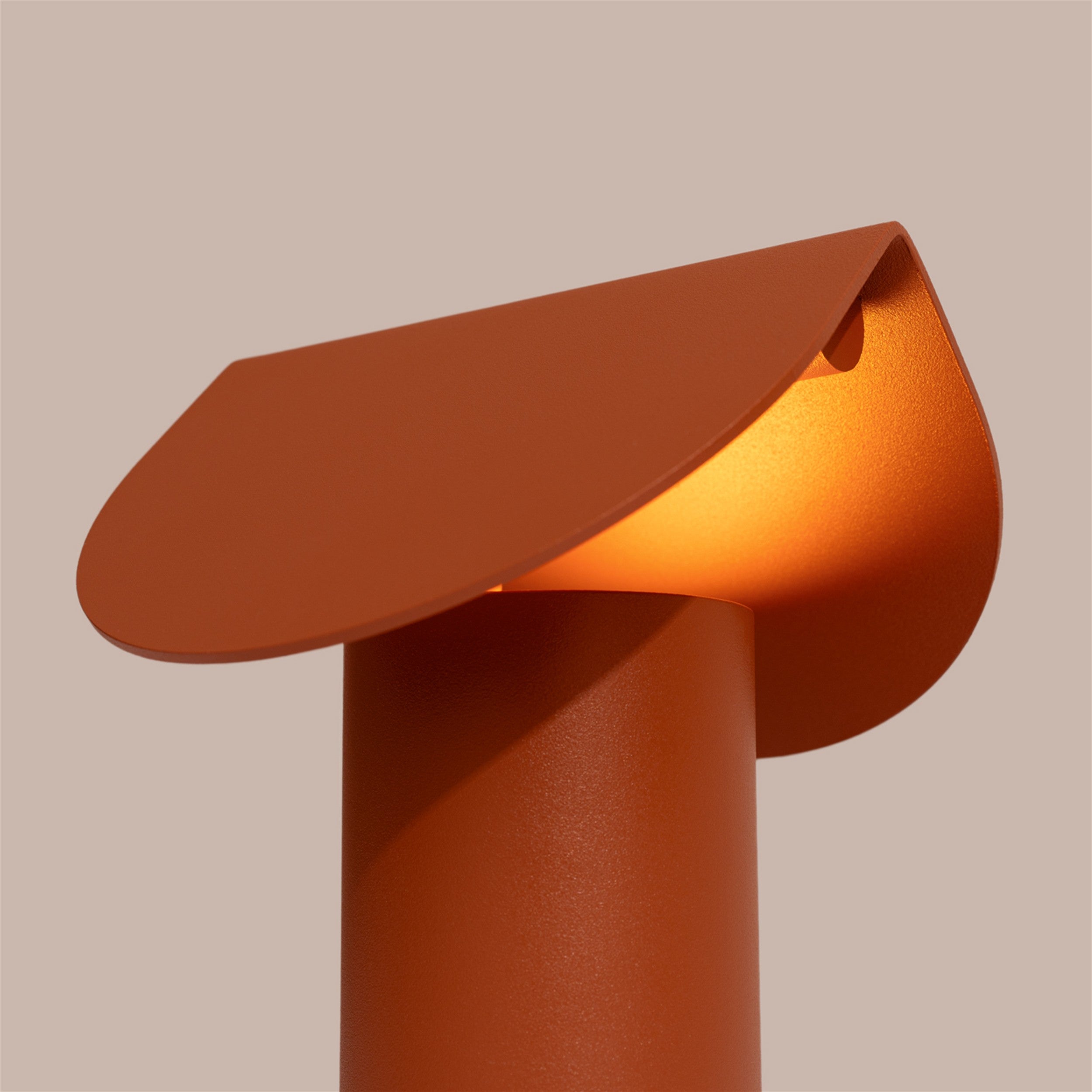 Lampa stołowa Biscuit LED ochra czerwona