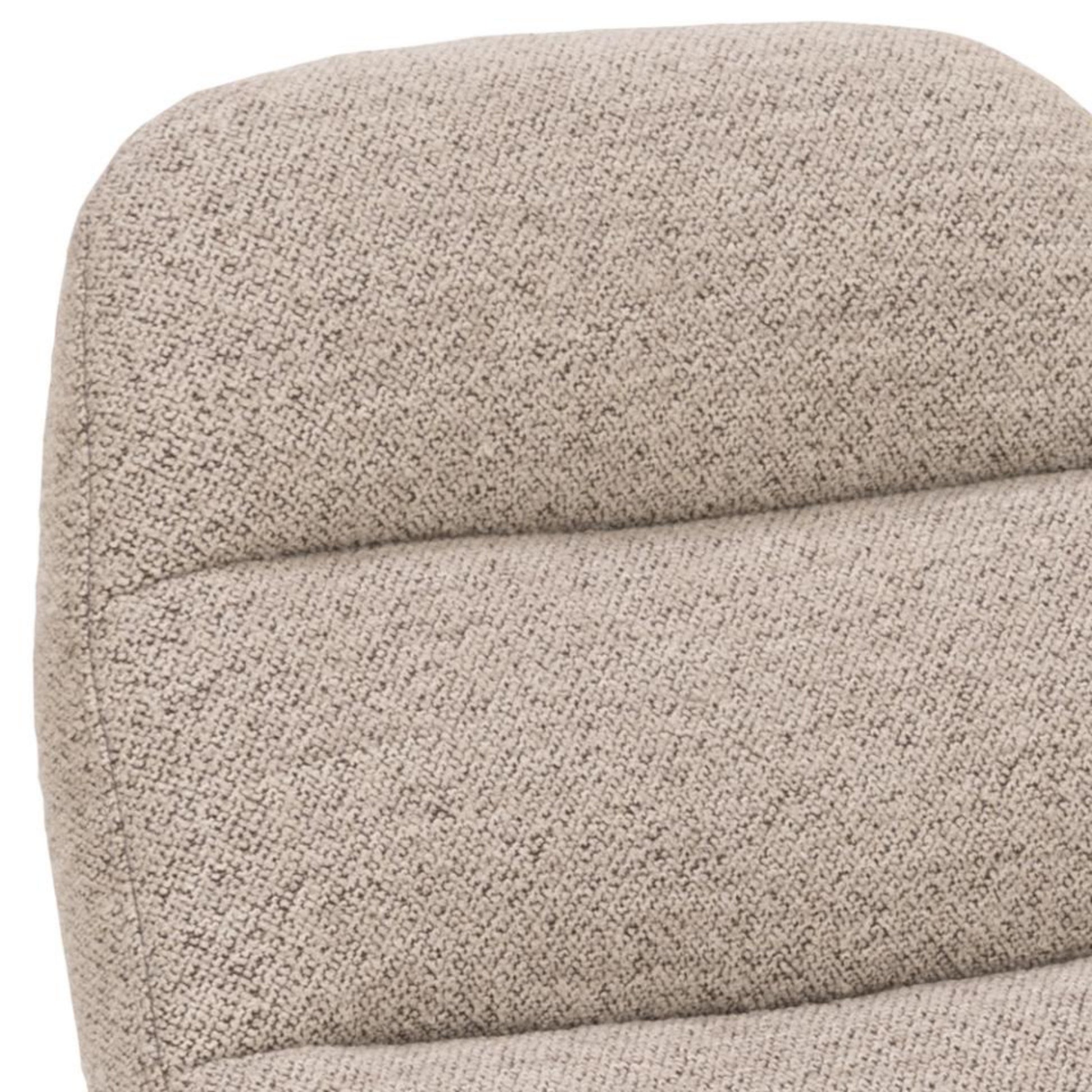 Szezlong Vaterve w tkaninie boucle beżowy - materiał tkanina