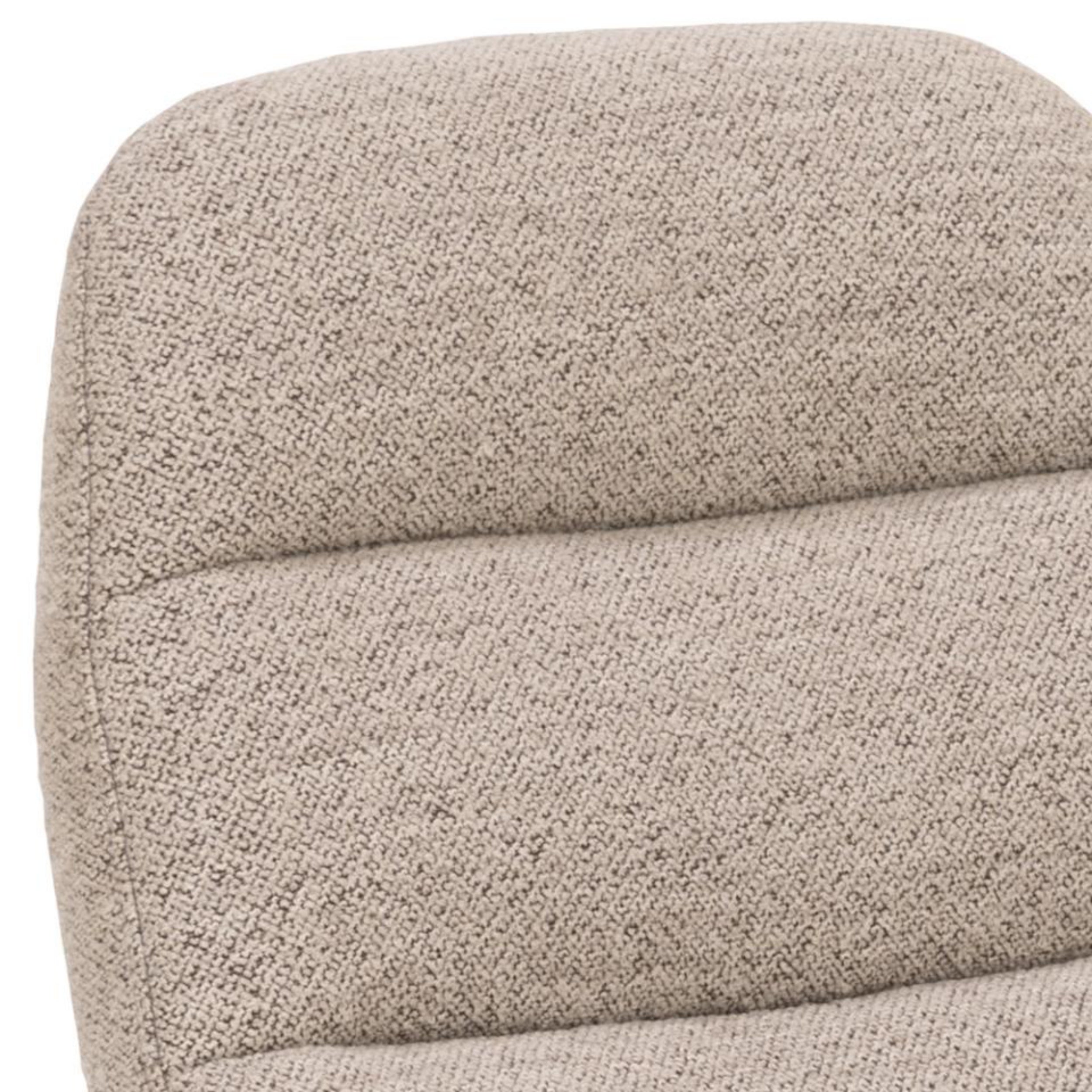 Szezlong Vaterve w tkaninie boucle beżowy - materiał tkanina