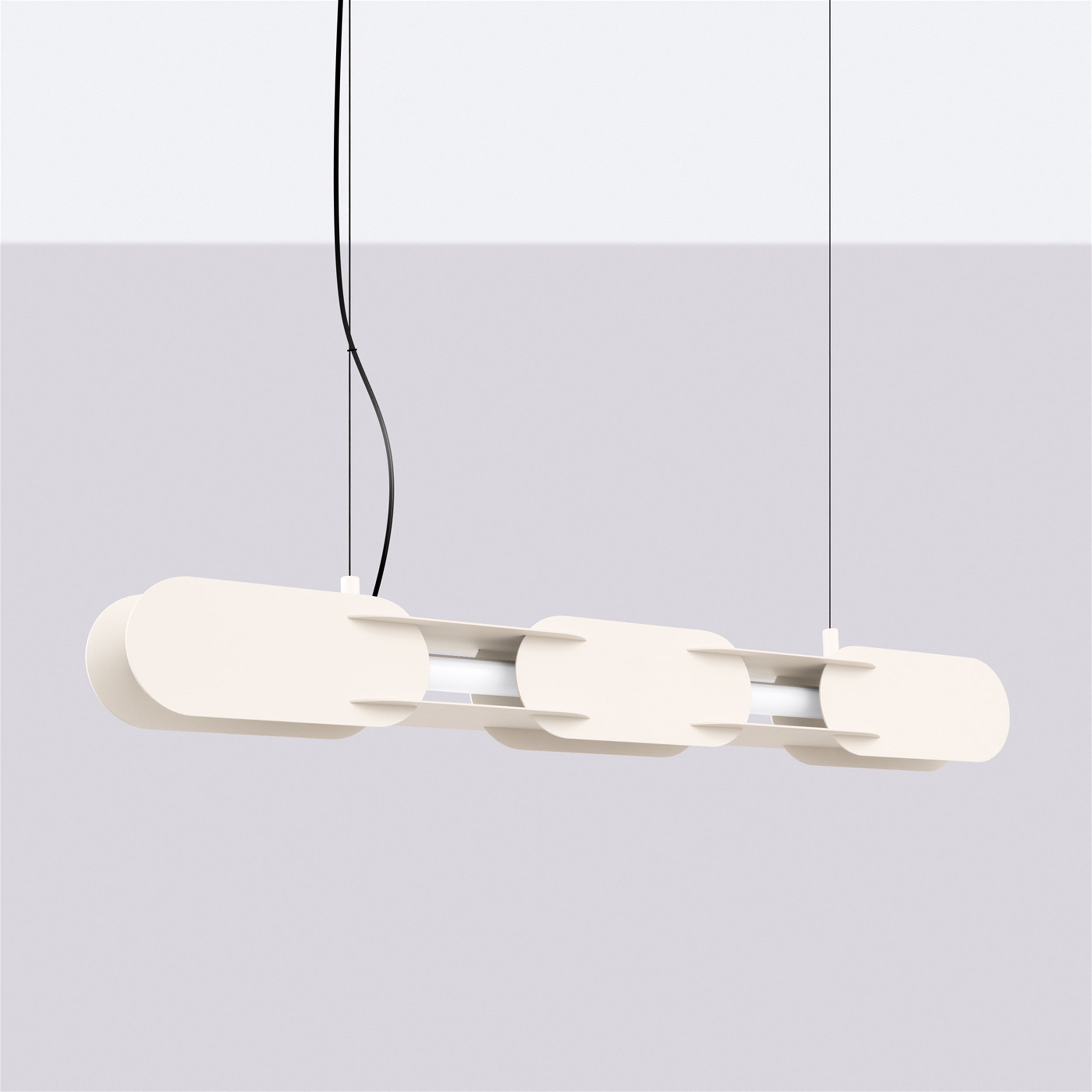Lampa wisząca Chain 91 cm LED beżowa