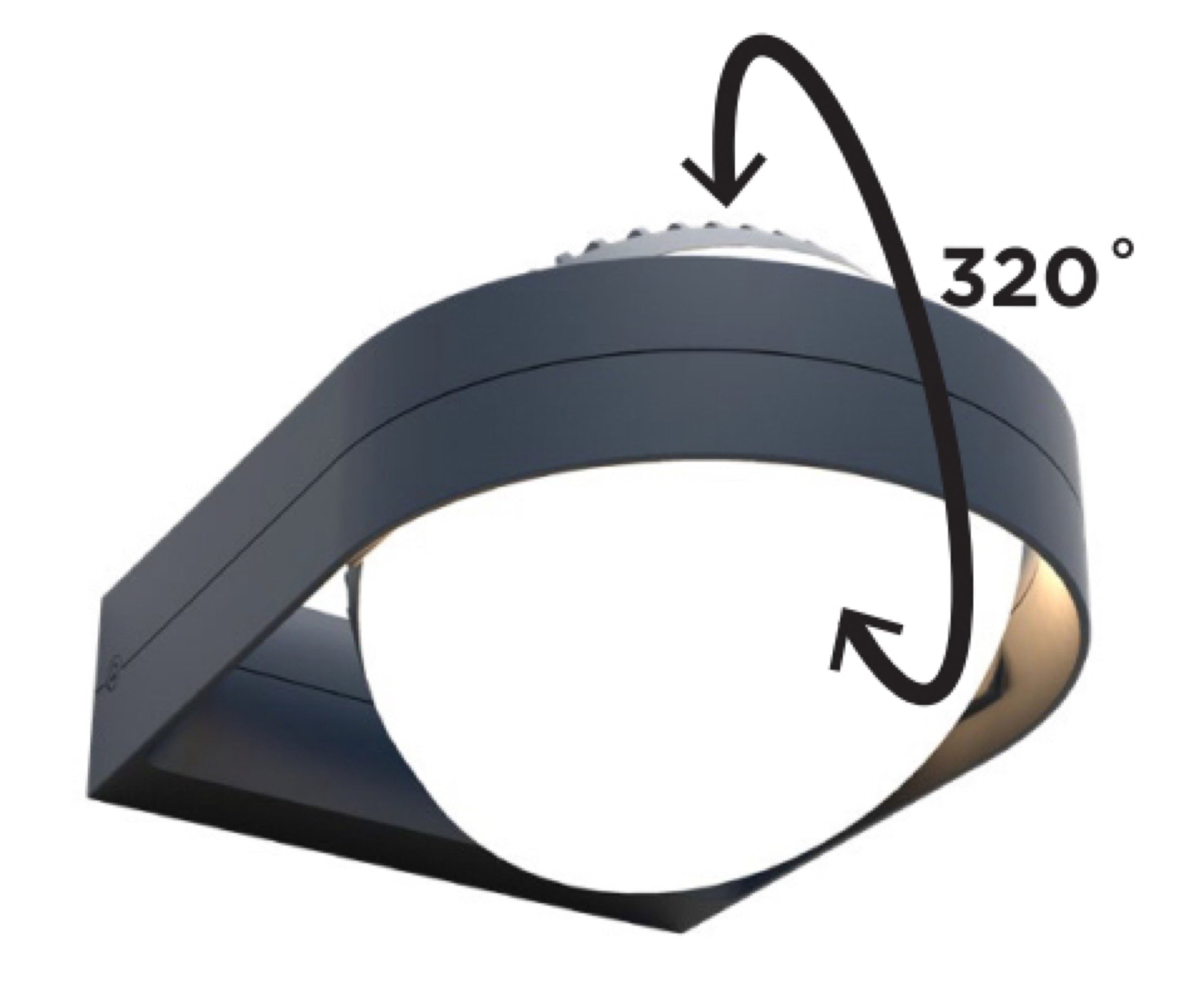 Lampa ogrodowa Fele LED antracytowa