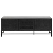Komoda niska Rondan w stylu industrialnym 60x160 cm czarna