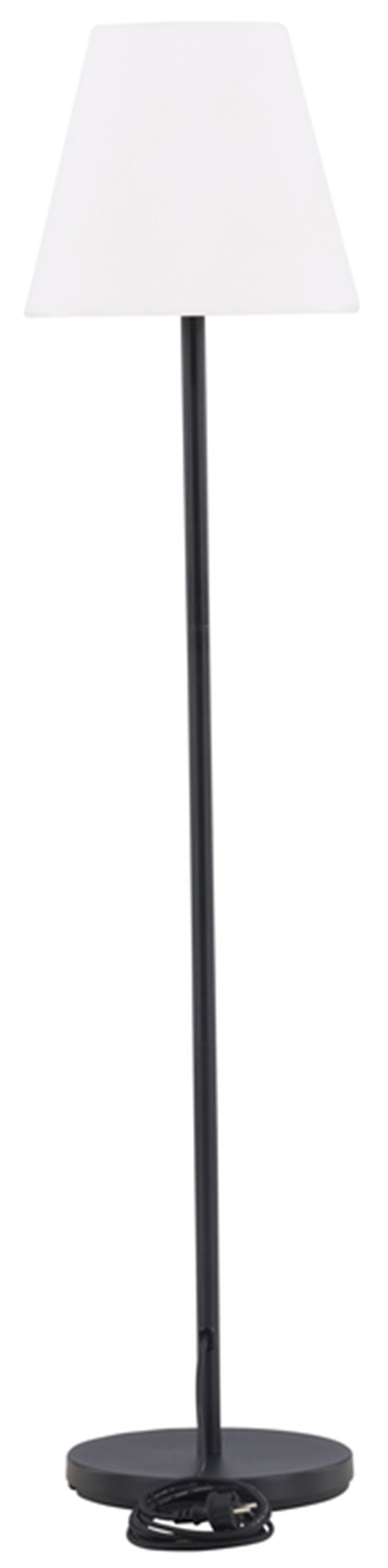 Lampa ogrodowa Moris 150 cm biało-czarna