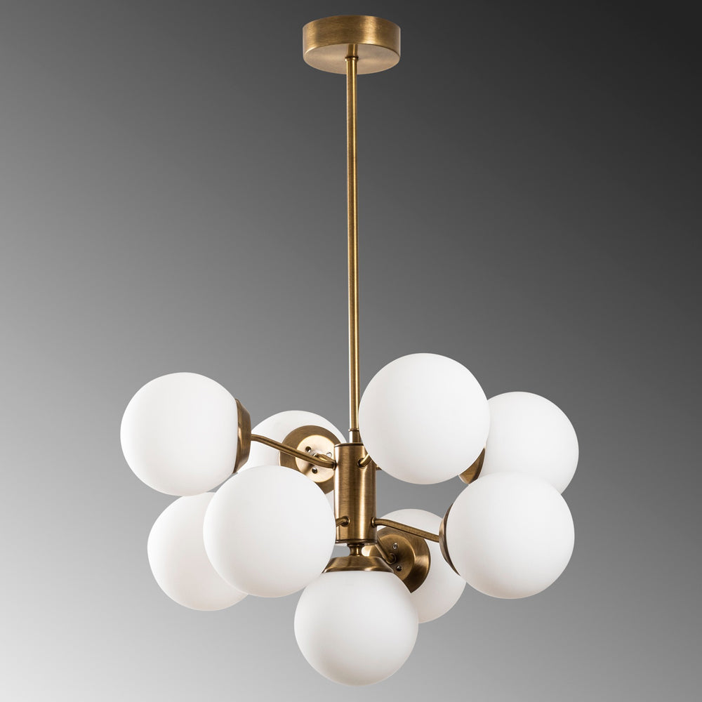 Lampa wisząca Tuiren x9 miedziana