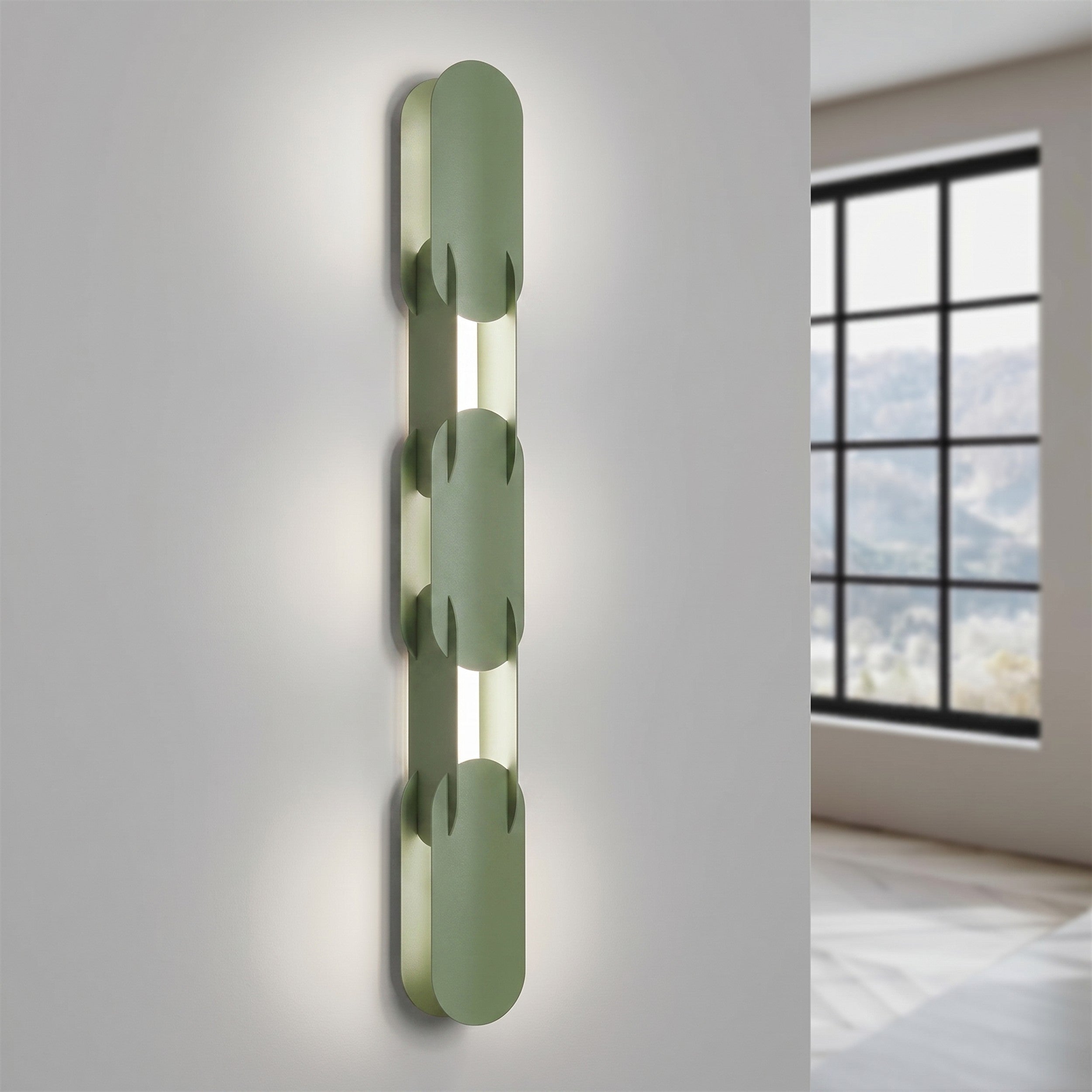 Kinkiet Chain 91 cm LED zielony oliwkowy