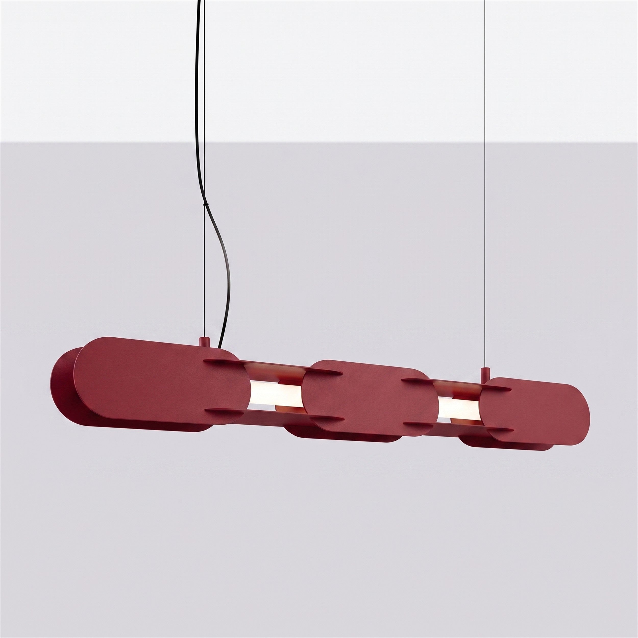 Lampa wisząca Chain 91 cm LED burgund