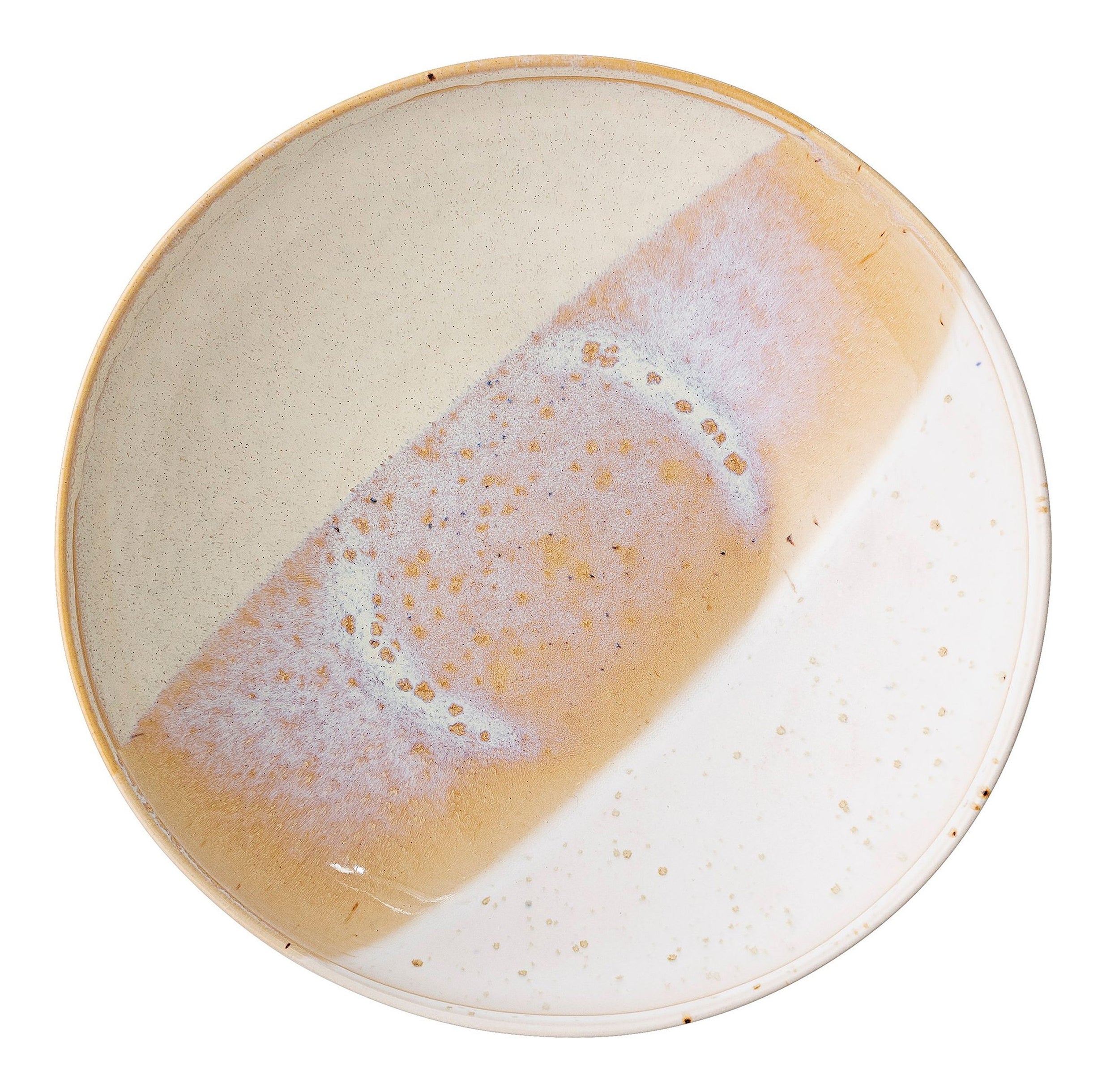 Miska Bloomingville Visisi żółty z kamionki średnica 13 cm