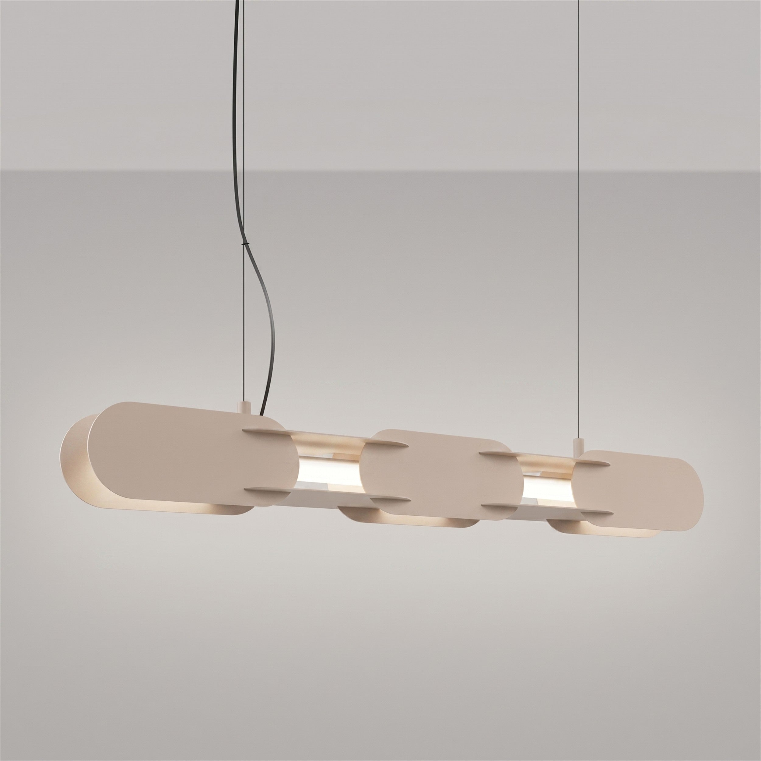 Lampa wisząca Chain 91 cm LED taupe