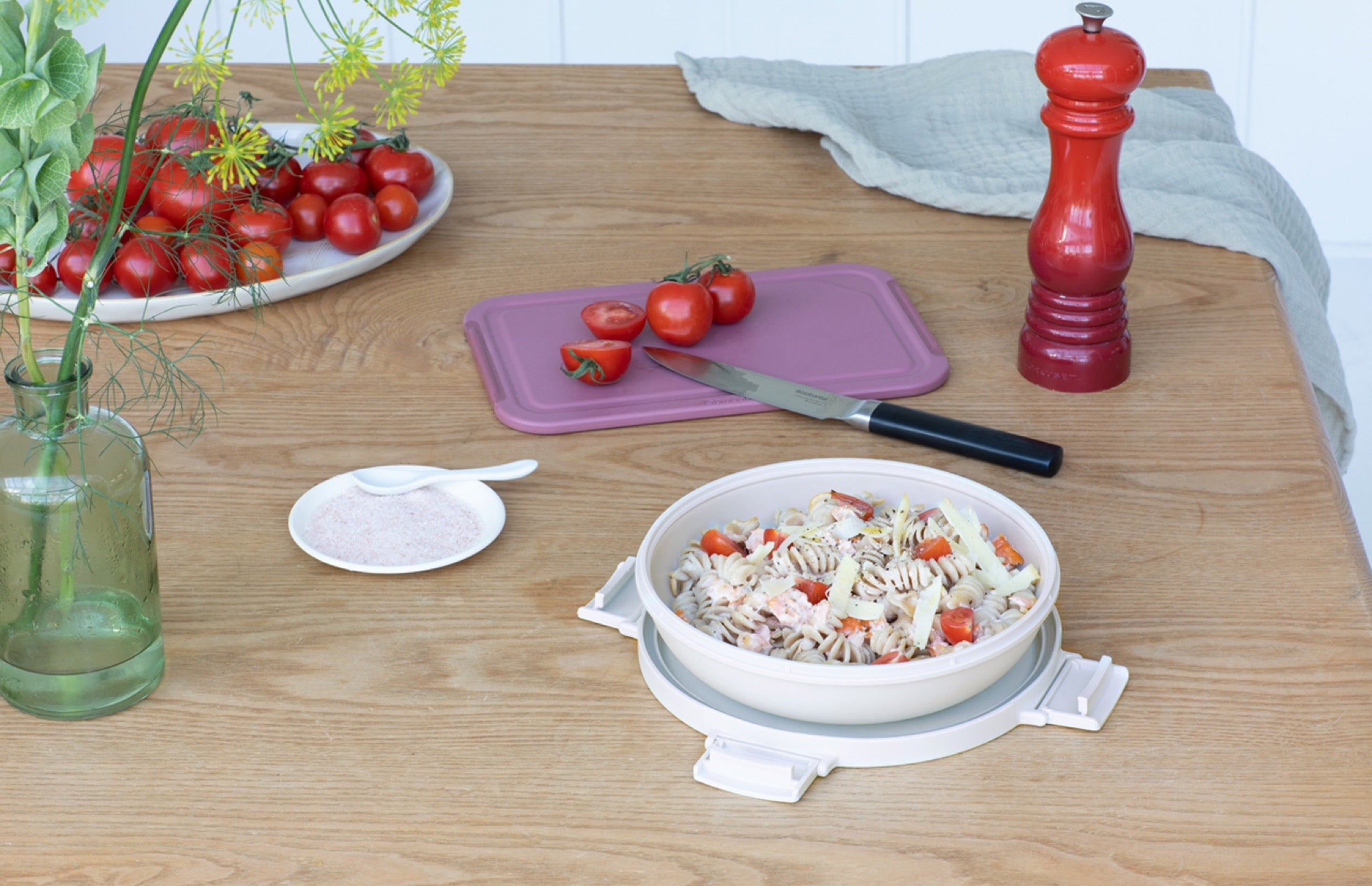 Miska na lunch Make & Take 1L jasnoszara