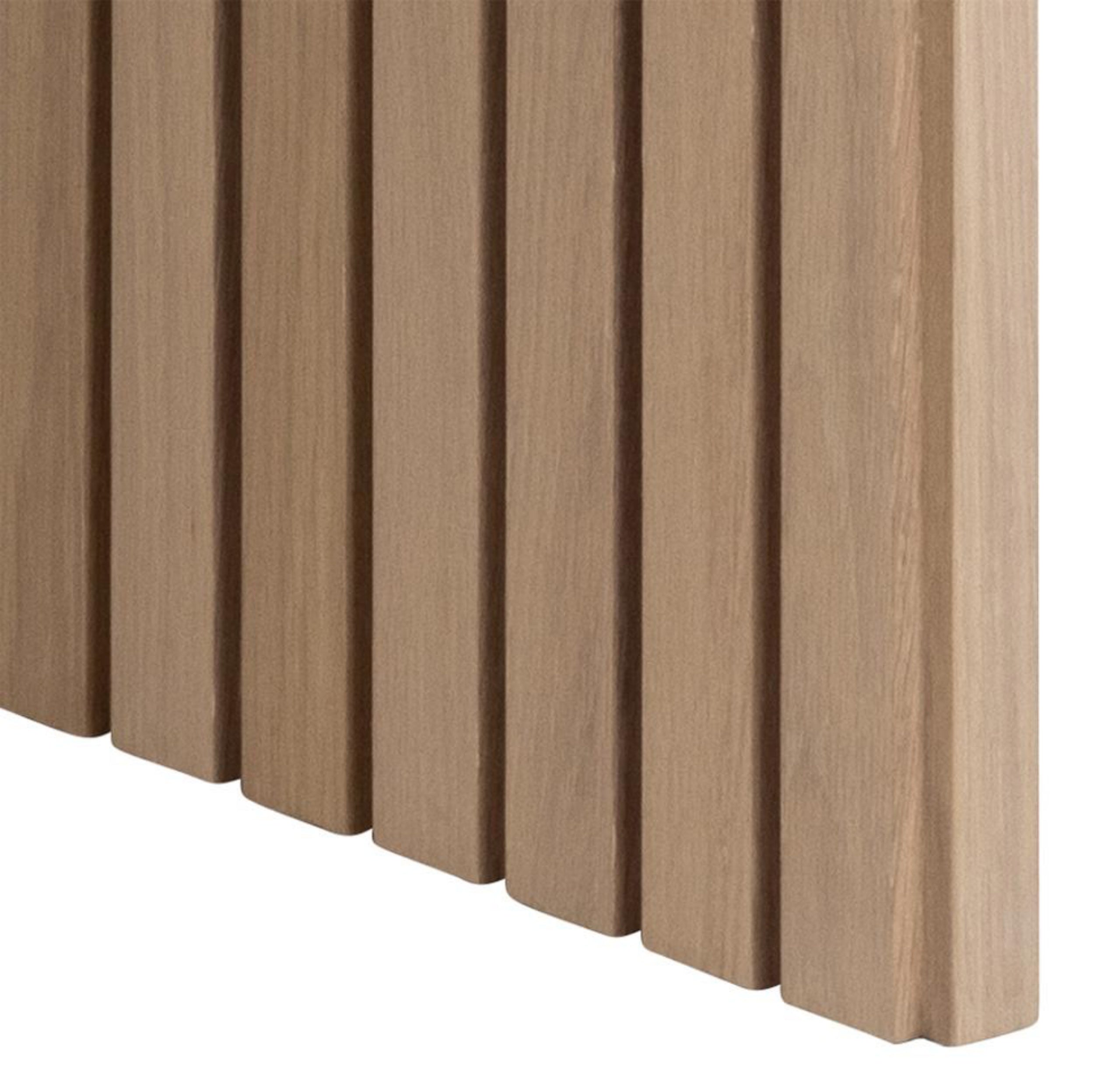 Stół do jadalni Maschy 220x105 cm dąb bielony lamele - styl skandynawski