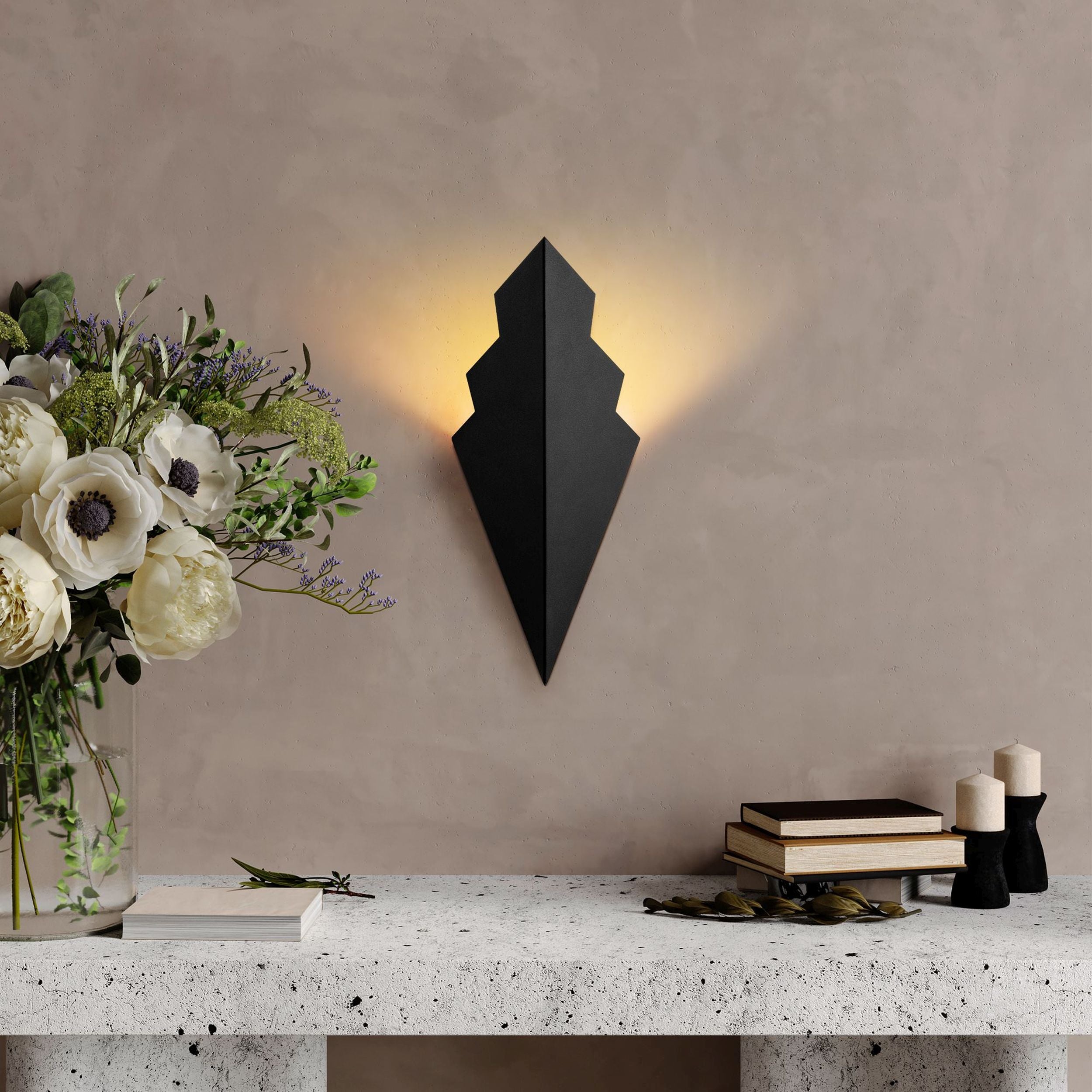 Kinkiet Arrow metalowy czarny